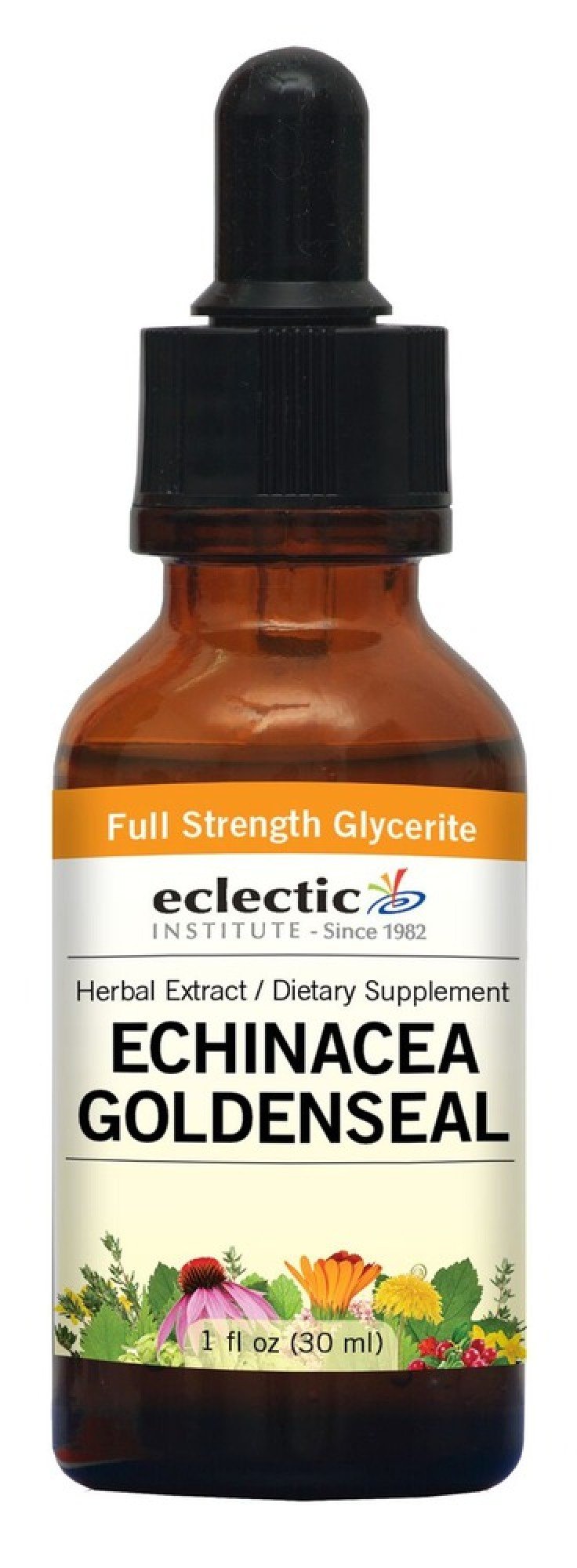 Eclectic Herb Echinacea - Goldenseal No Alcohol Glycerite 1 oz Liquid