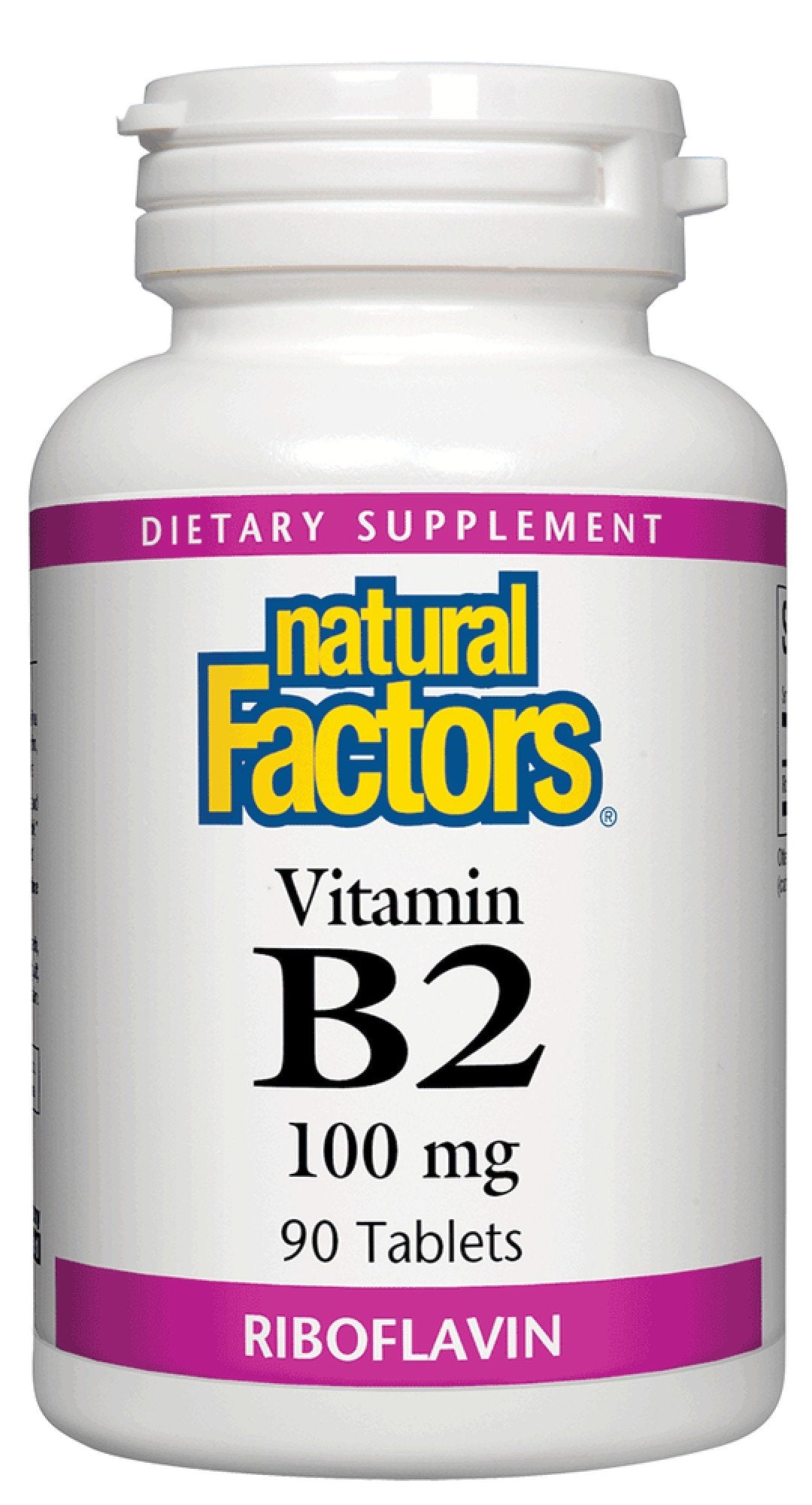 Natural Factors B-2 Riboflavin 100mg 90 Tablet