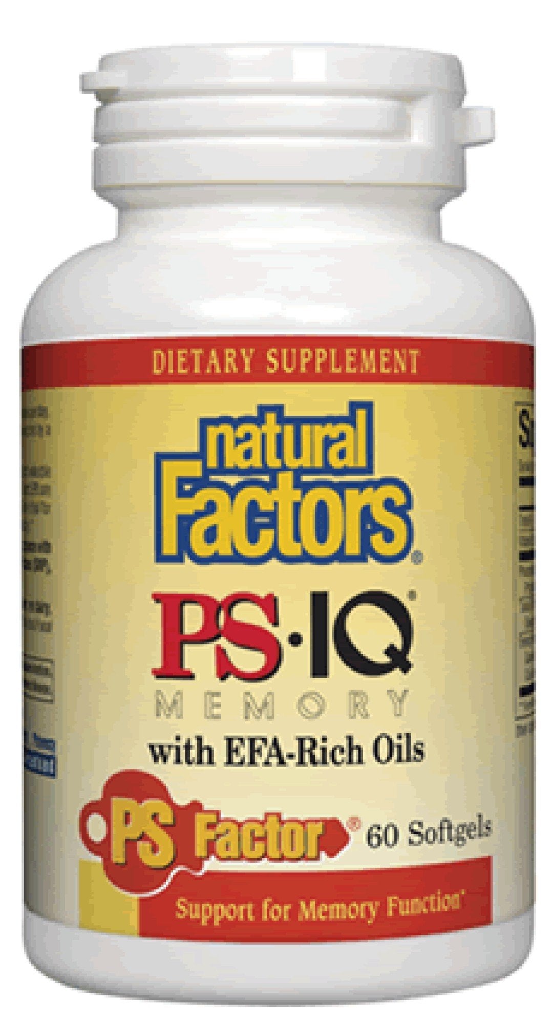 Natural Factors PS IQ 25mg with DHA and GLA 60 Softgel