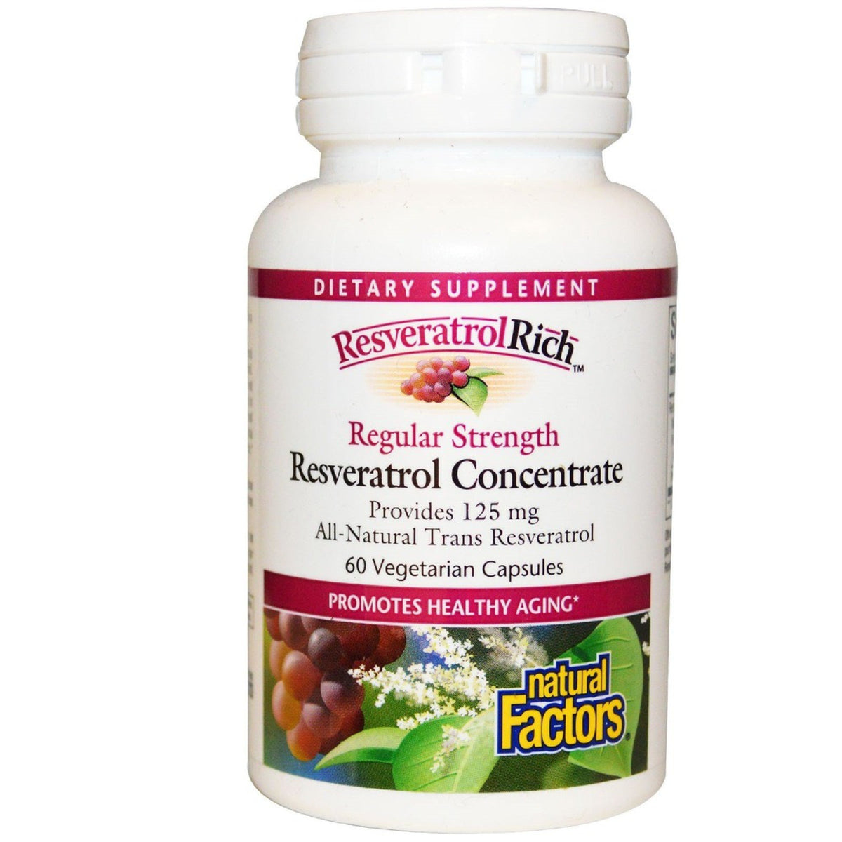 Natural Factors ResveratrolRich Regular Strength 125 mg 60 VegCap