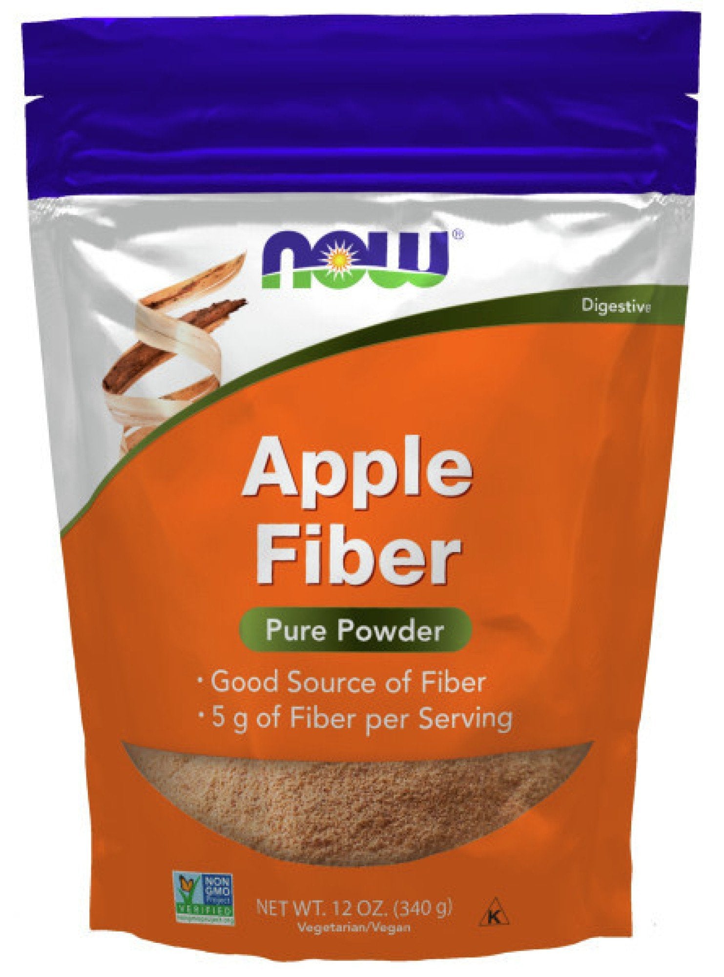 Now Foods Apple Fiber, Pure 12 oz Powder