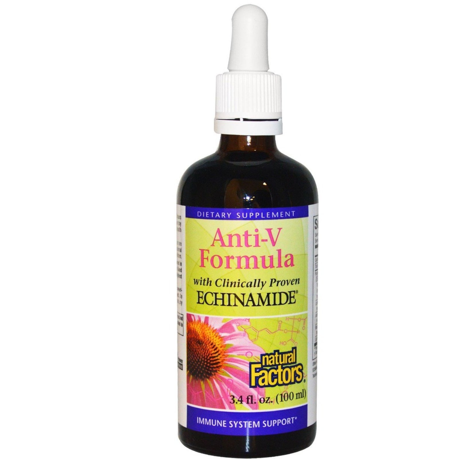 Natural Factors Echinamide Anti-V Formula 3.4 oz Liquid