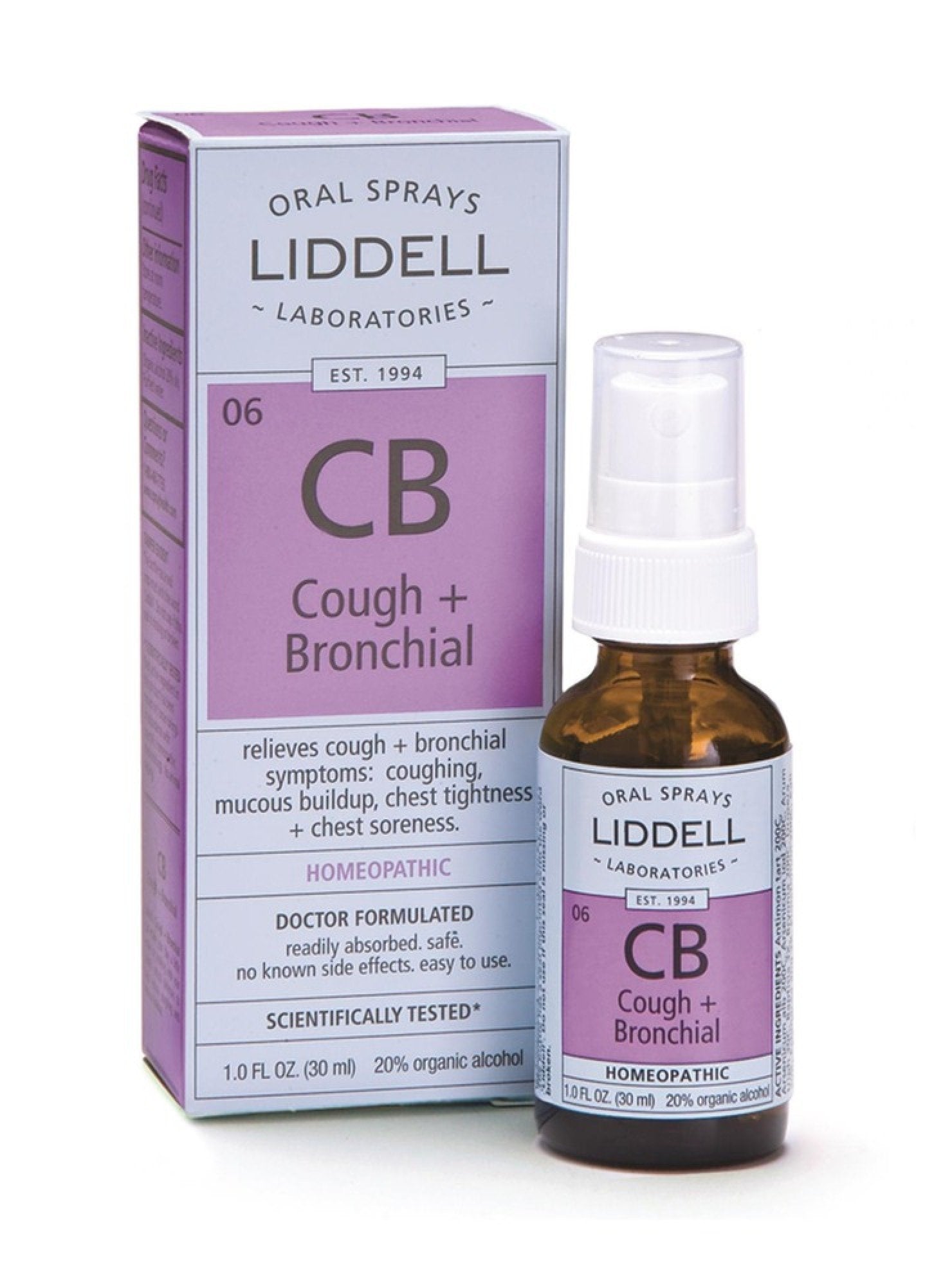 Liddell Homeopathic Cough & Bronchial Congestion 1 oz Liquid