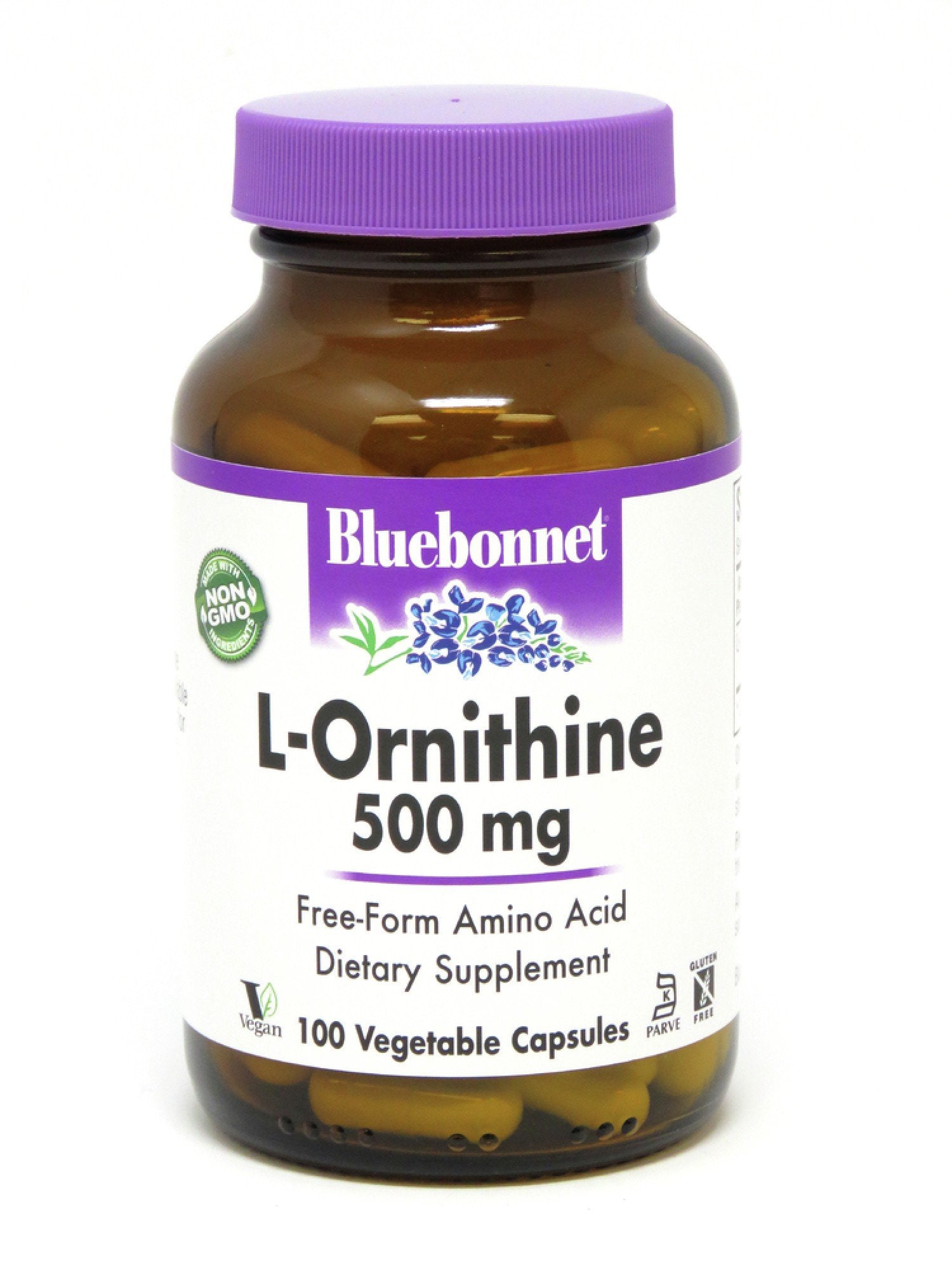 Bluebonnet L-Ornithine 500mg 100 VegCaps