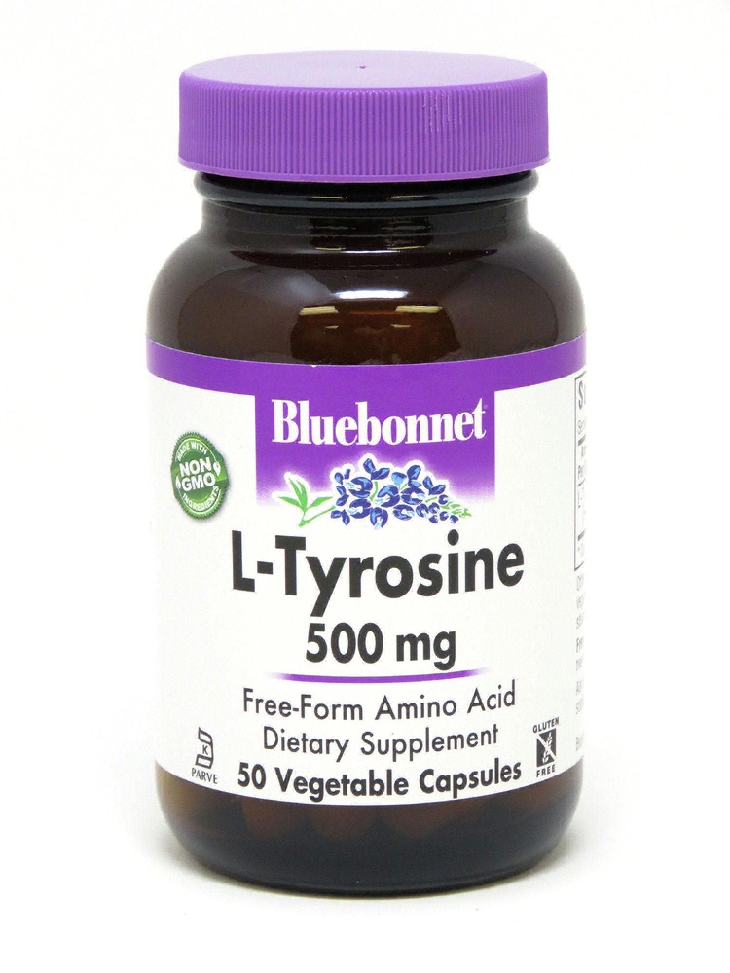 Bluebonnet L-Tyrosine 500mg 50 VegCaps