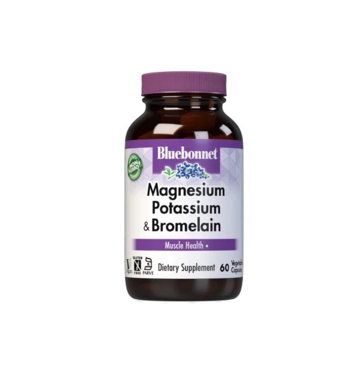 Bluebonnet Magnesium &amp; Potassium Plus Bromelain 60 Capsule