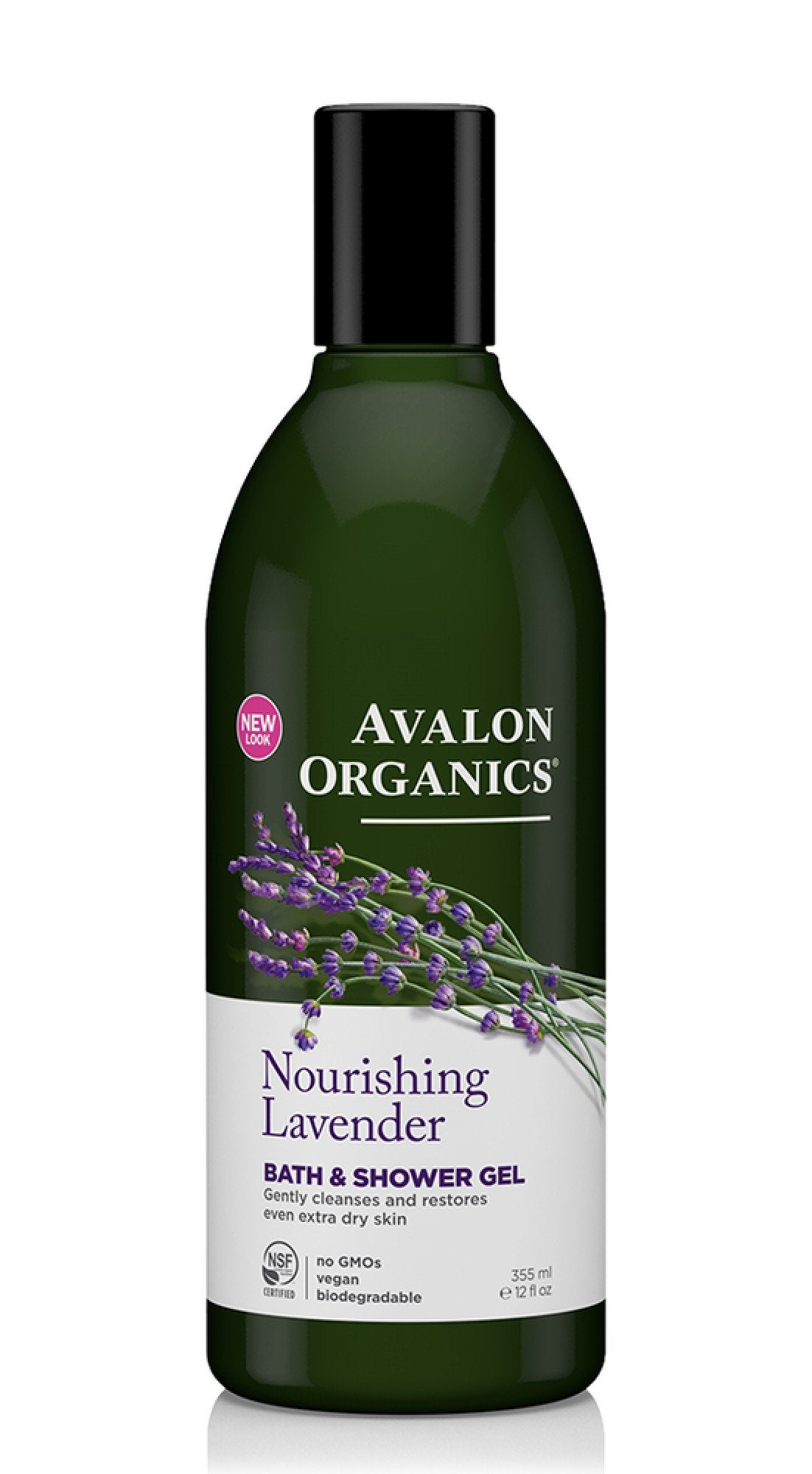 Avalon Organics Nourishing Lavender Bath &amp; Shower Gel 12 oz Liquid