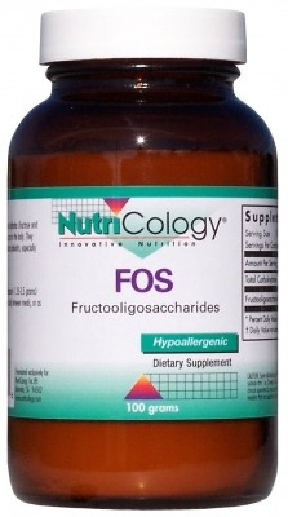 Nutricology FOS Fructooligosaccharides 100 g Powder