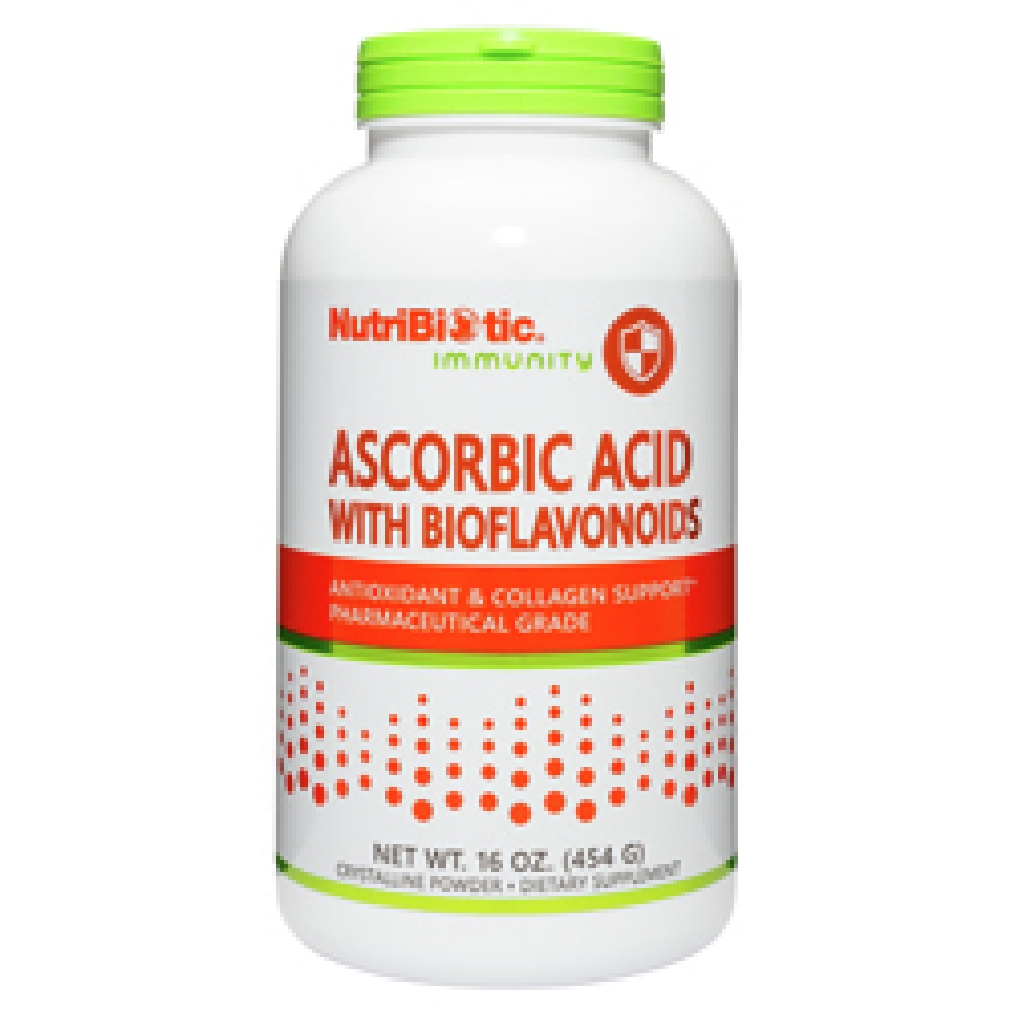 Nutribiotic Ascorbic Acid Powder with Bioflavonoids 16 oz Powder