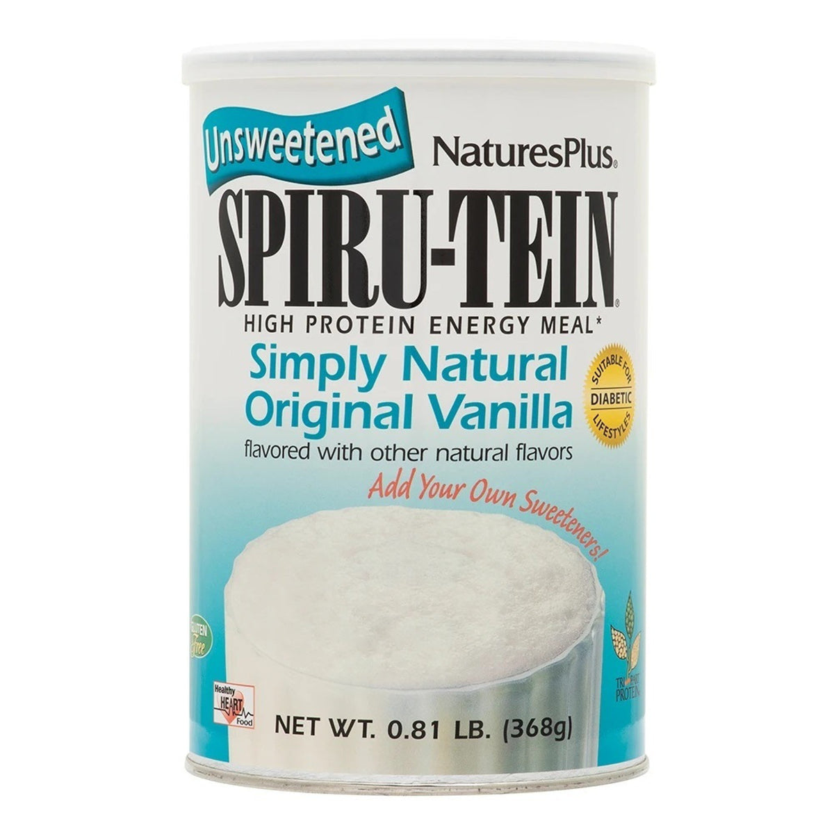Nature's Plus Spiru-Tein Simply Natural Orginal Vanilla .82 lb. Powder