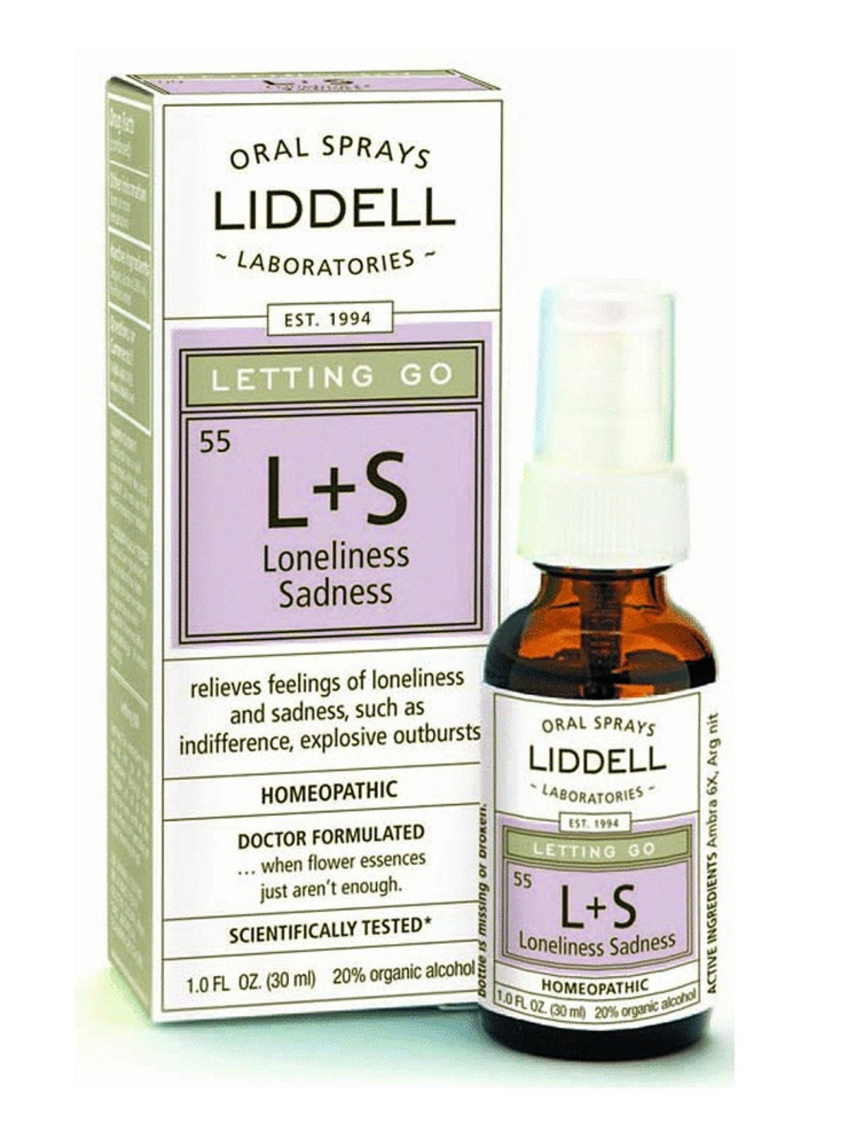 Liddell Homeopathic Letting Go Loneliness + Sadness 1 oz Liquid