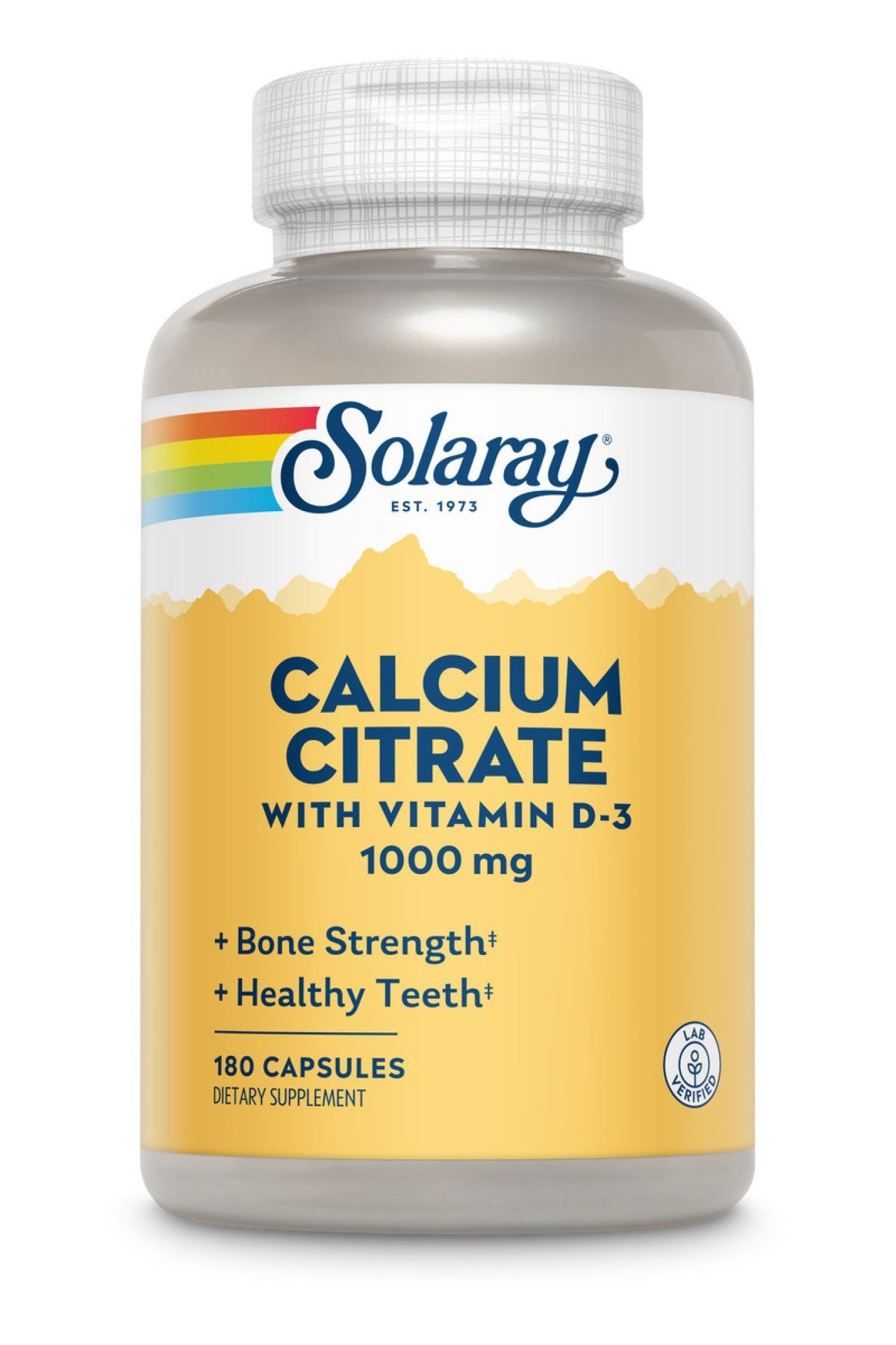 Solaray Calcium Citrate 1000mg with Vitamin D 180 Capsule