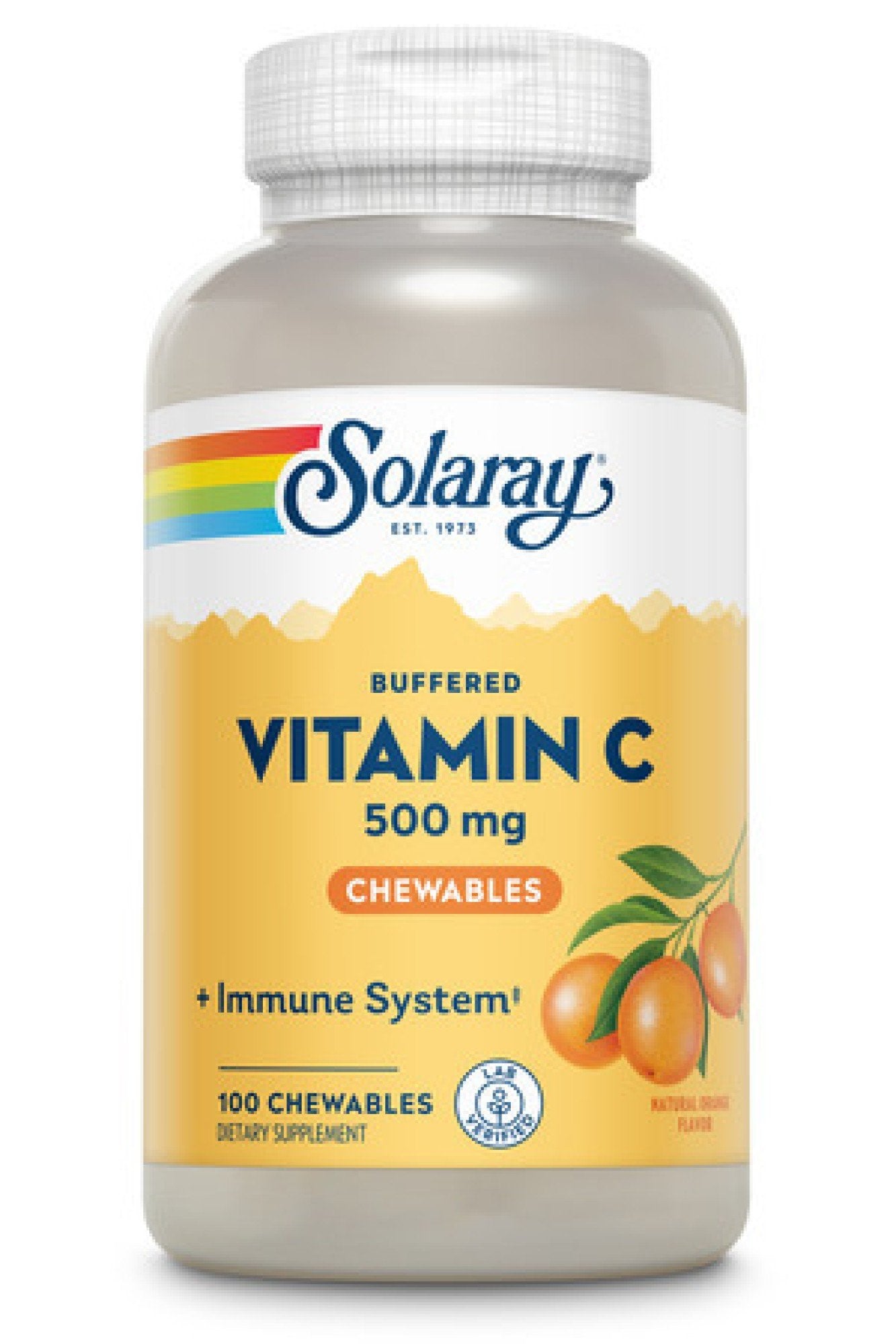 Solaray Vitamin C-500 Chewable Orange 100 Tablet