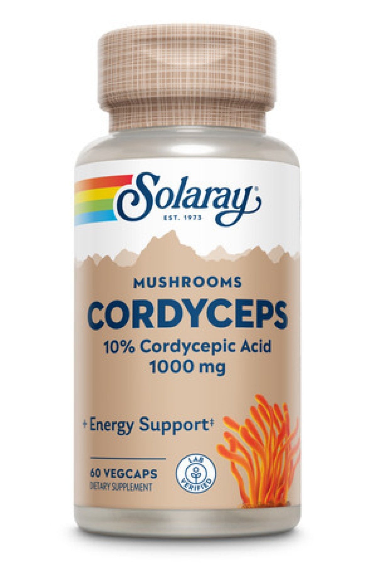 Solaray Cordyceps Extract 60 Capsule