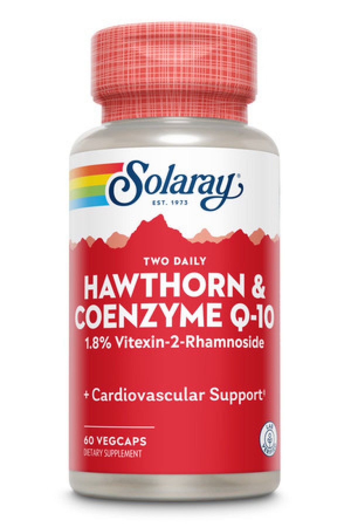 Solaray Hawthorn &amp; Coenzyme-10 Two Daily 60 Capsule