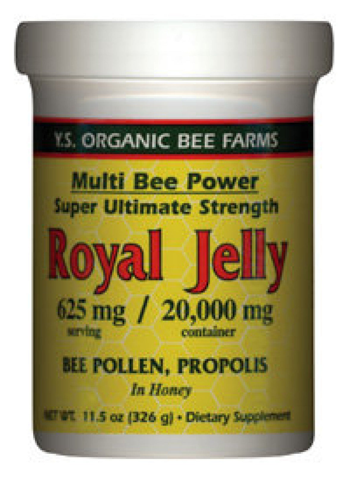 YS Eco Bee Farms Fresh Royal Jelly + Bee Pollen, Propolis, Honey Mix 11.1 oz. Liquid