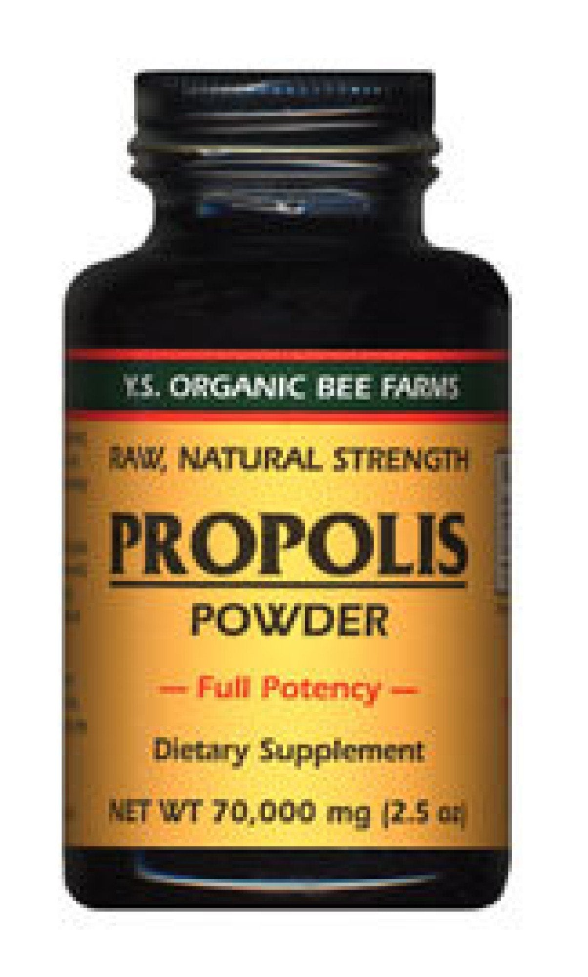 YS Eco Bee Farms Propolis - Raw, Unprocessed - 70,000 mg 2.5 oz Powder