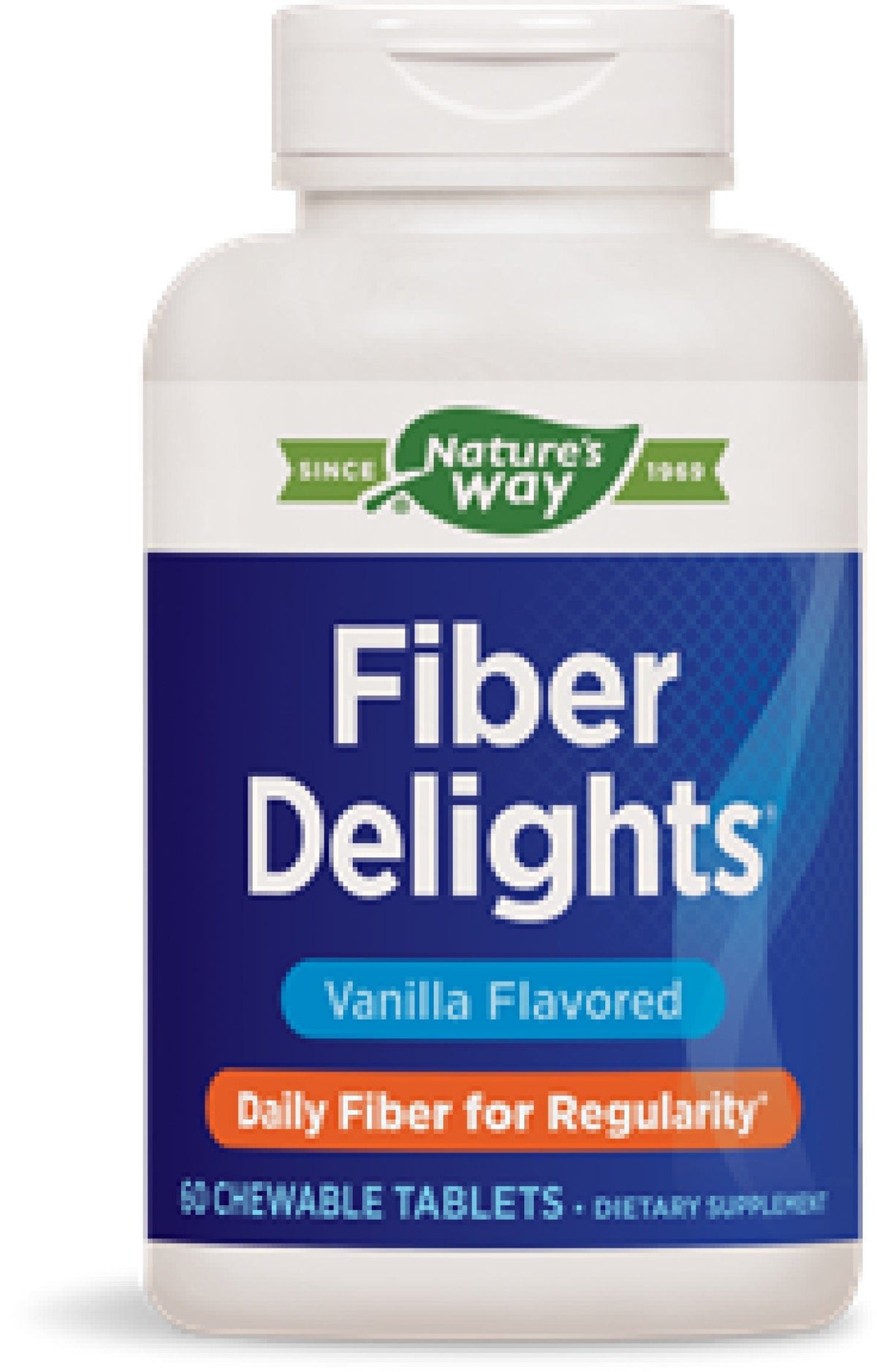 Nature&#39;s Way Fiber Delights - Vanilla 60 Chewable