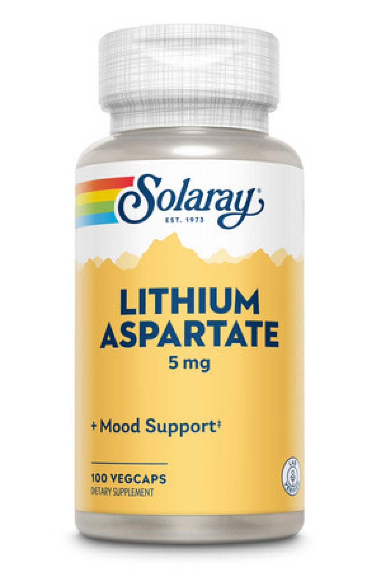 Solaray Lithium Aspartate 5mg 100 Capsule