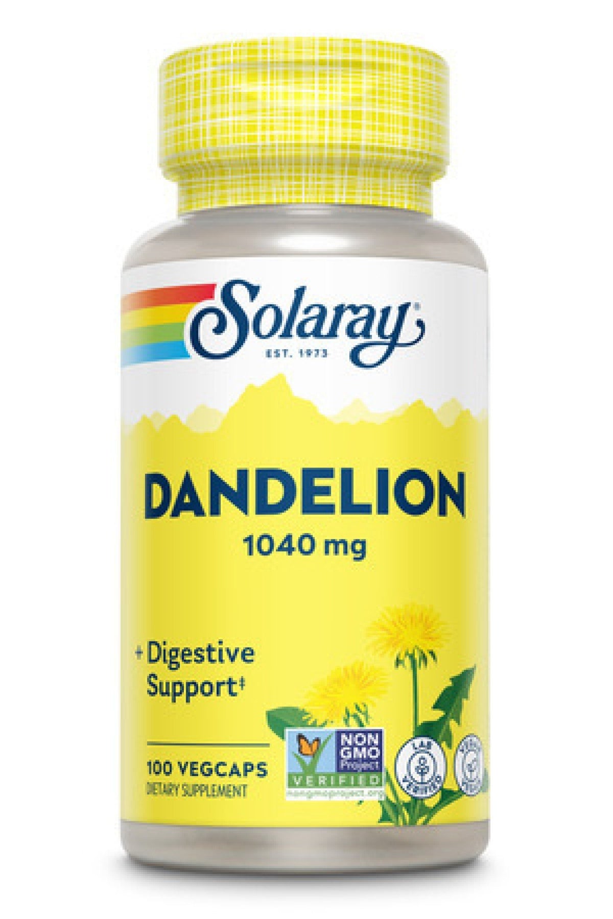 Solaray Dandelion Organic Excipent Free Vegetarian 100 VegCap