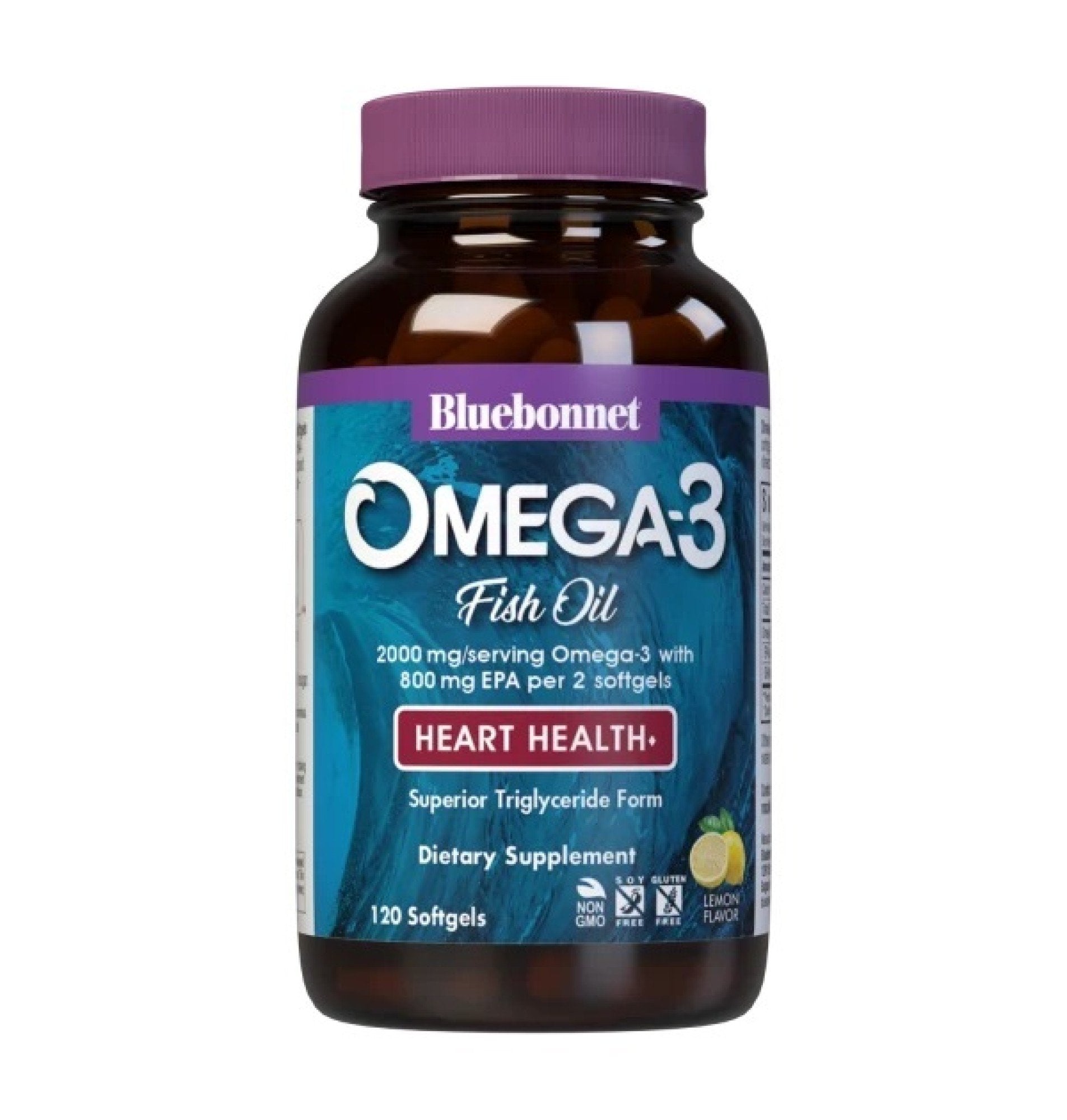 Bluebonnet Natural Omega-3 Heart Formula 120 Softgel