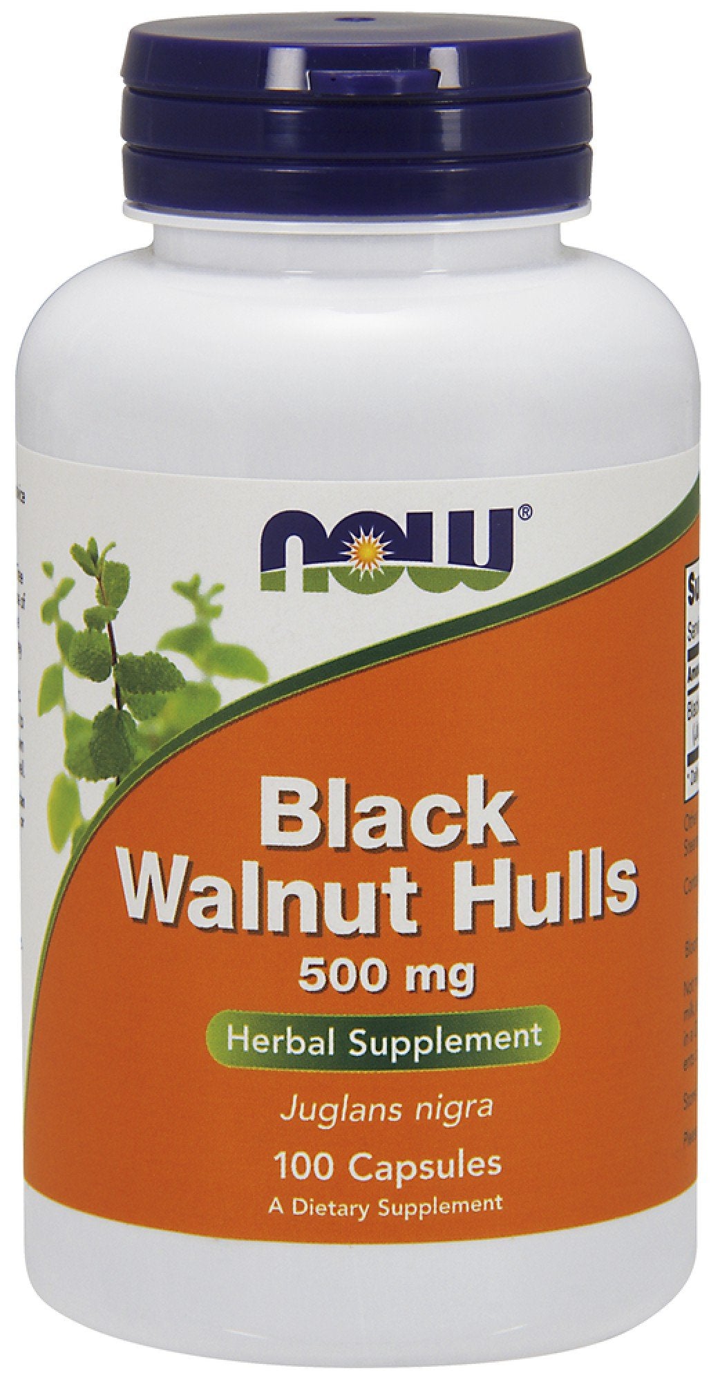 Now Foods Black Walnut Hulls 500mg 100 Capsule