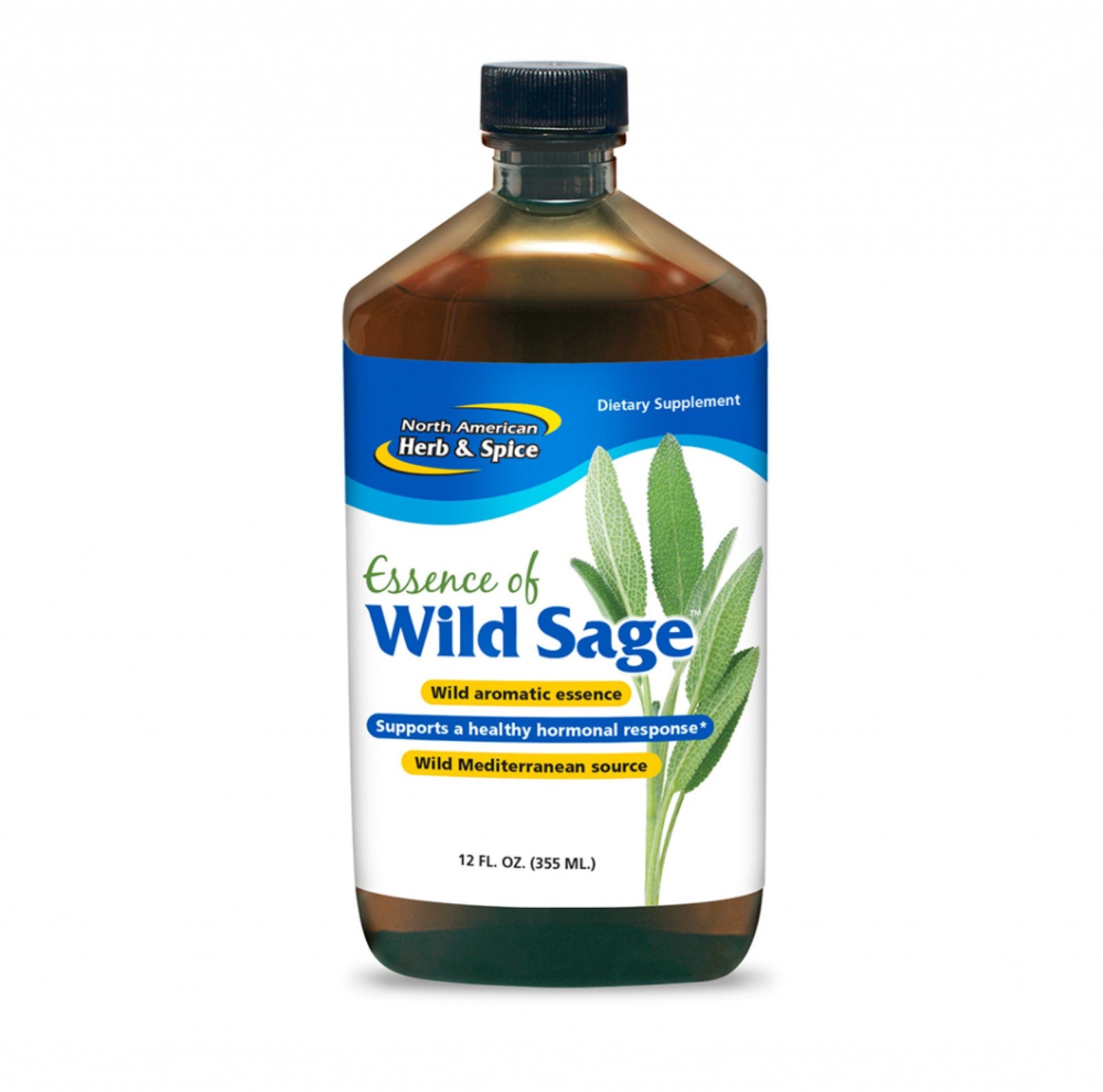 North American Herb & Spice Essence of Wild Sage 12 oz Liquid