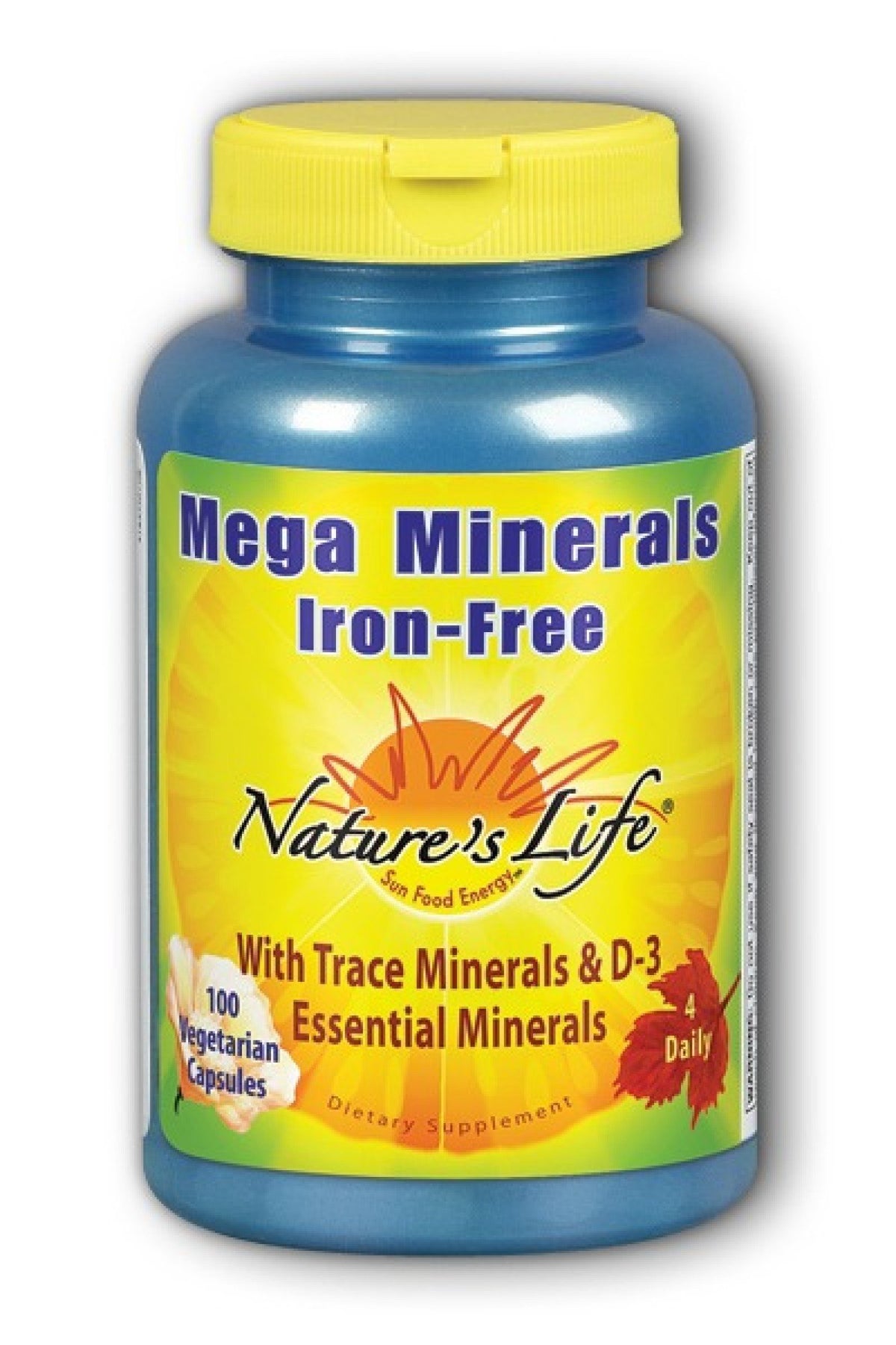 Natures Life Iron-Free Mega Minerals 100 Capsule