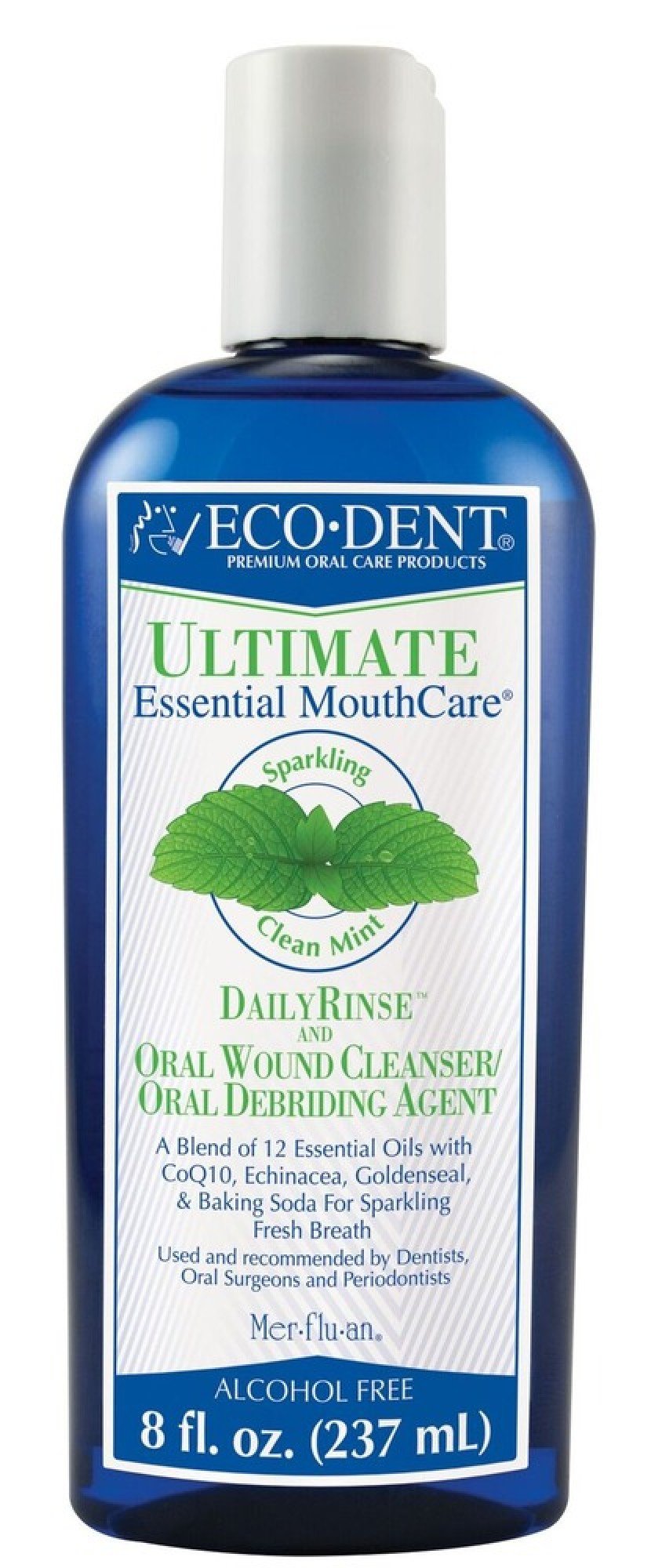 Eco-Dent Premium Oral Care Ultimate Daily Rinse Mint 8 oz Liquid