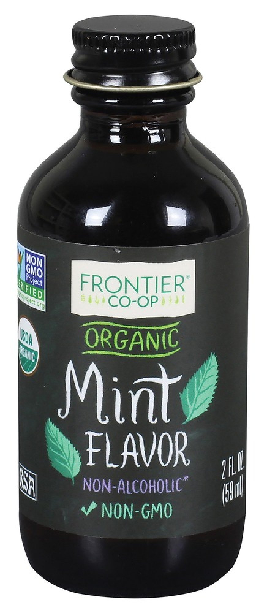 Frontier Natural Products Mint Flavor-Alcohol Free (Organic) 2 oz Liquid