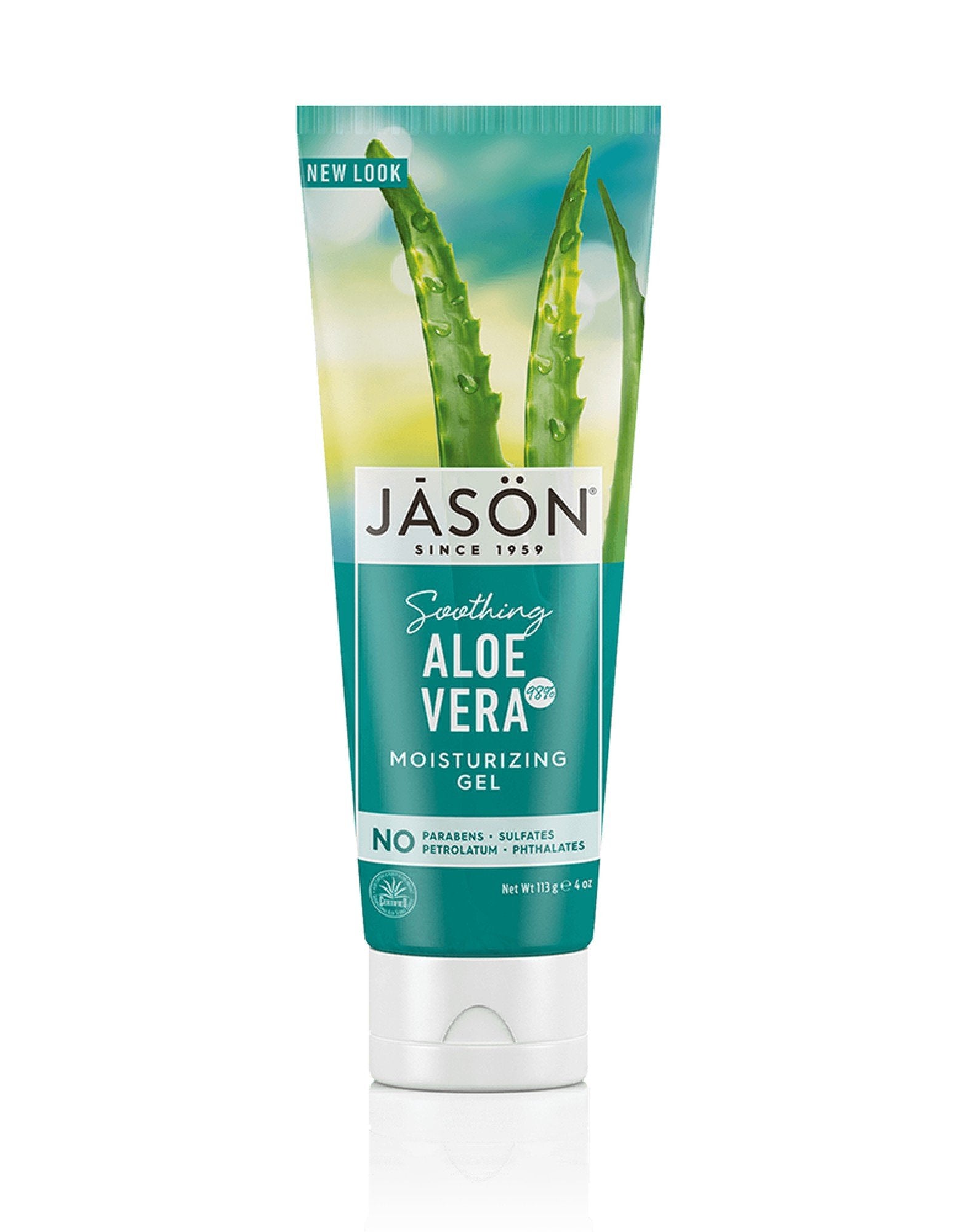 Jason Natural Cosmetics Soothing Aloe Vera 98% Gel Tube 4 oz Gel