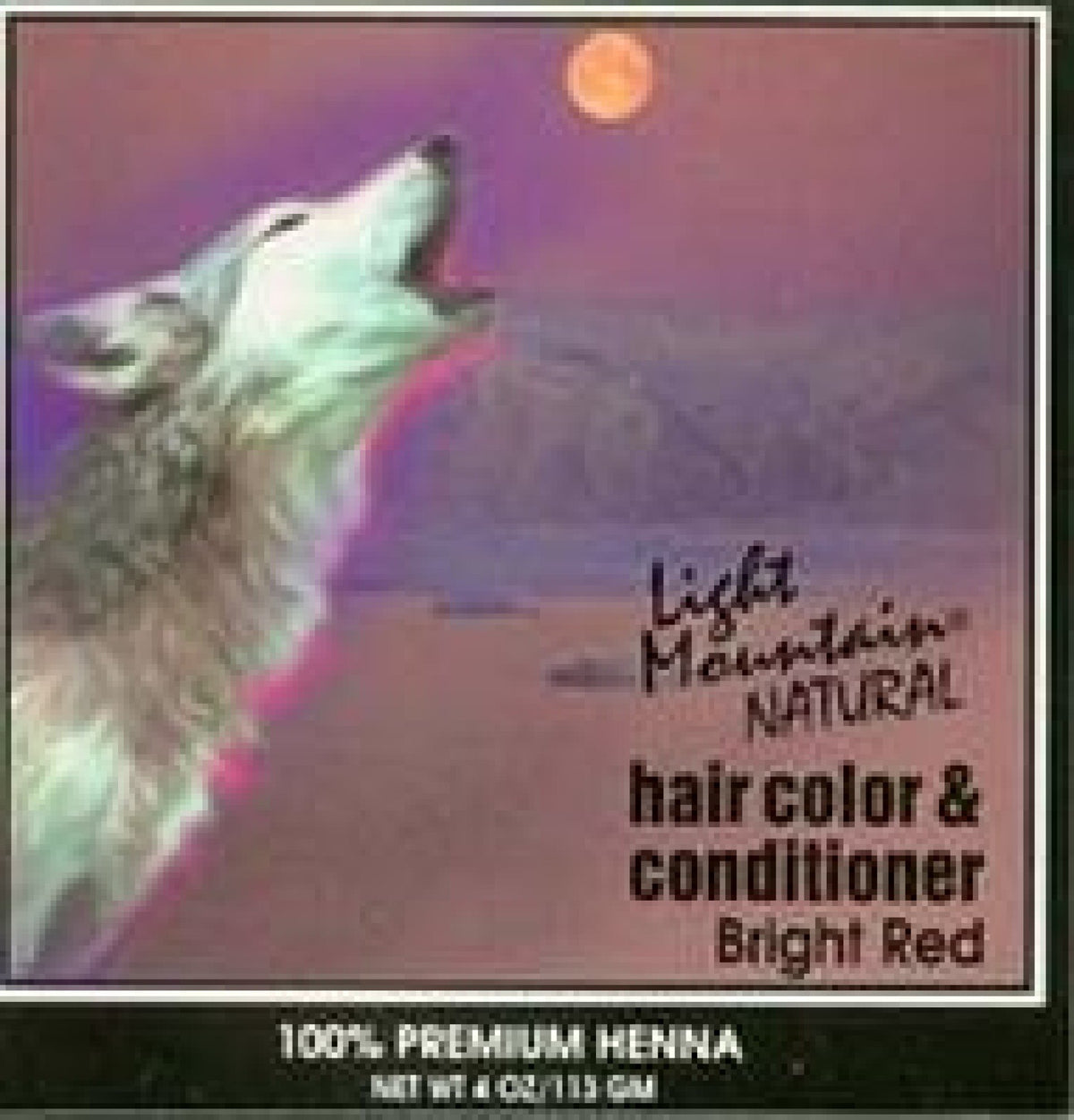 Light Mountain Hair Color &amp; Conditioner- Bright Red 4 oz Powder