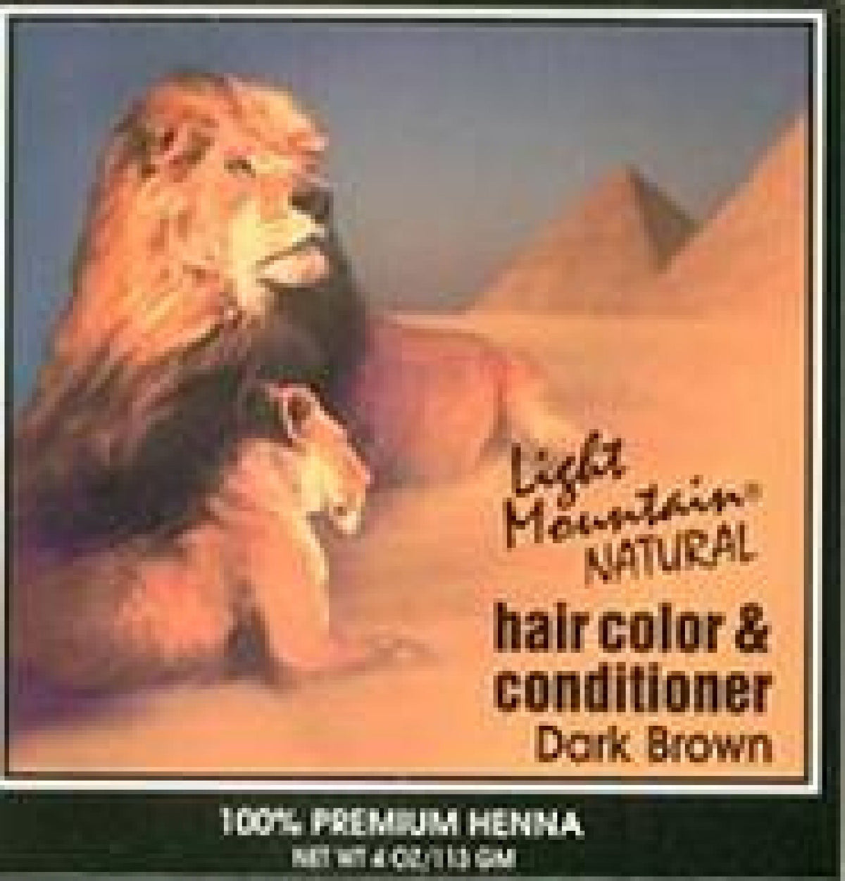 Light Mountain Hair Color &amp; Conditioner- Dark Brown 4 oz Powder