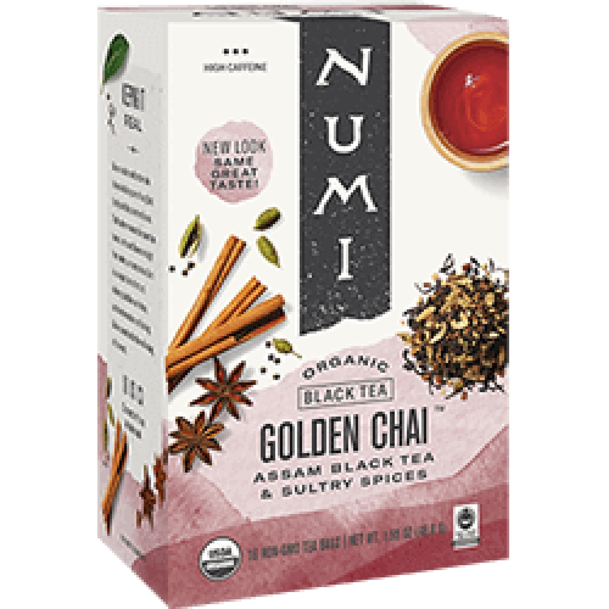 Numi Teas Golden Chai - Spiced Assam Black Tea 18 Bag