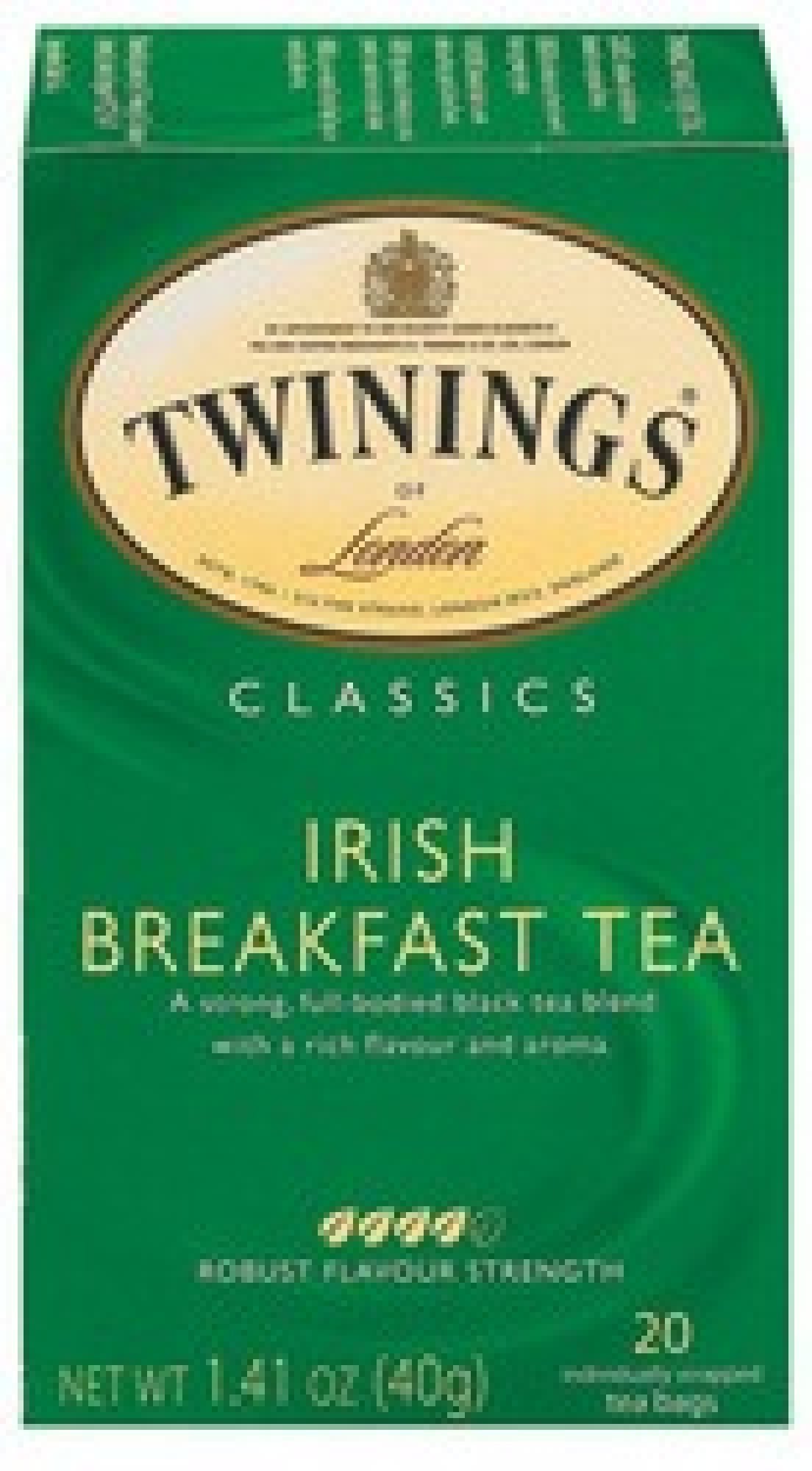 Twinings Teas Irish Breakfast Tea 20 Bag