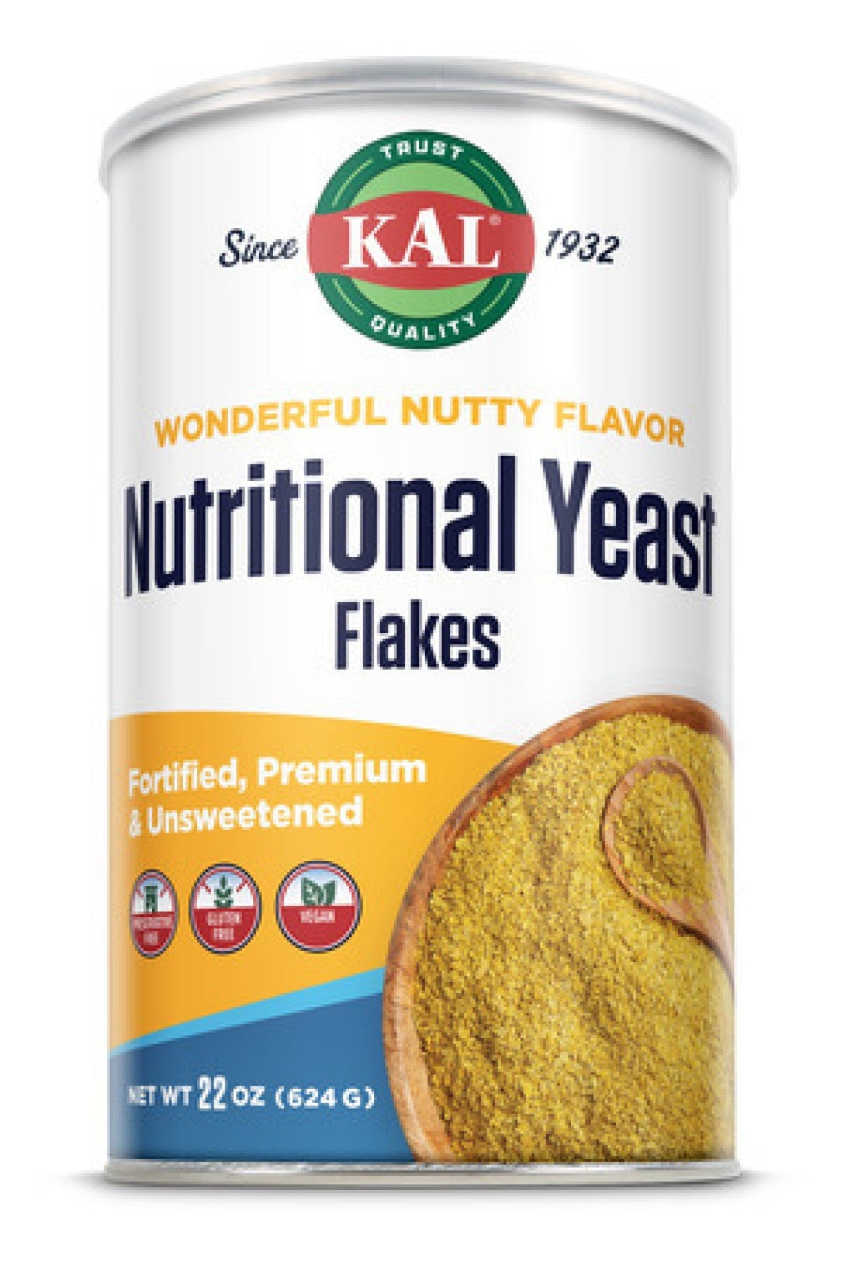 Kal Nutritional Yeast Flakes 22 oz Flake