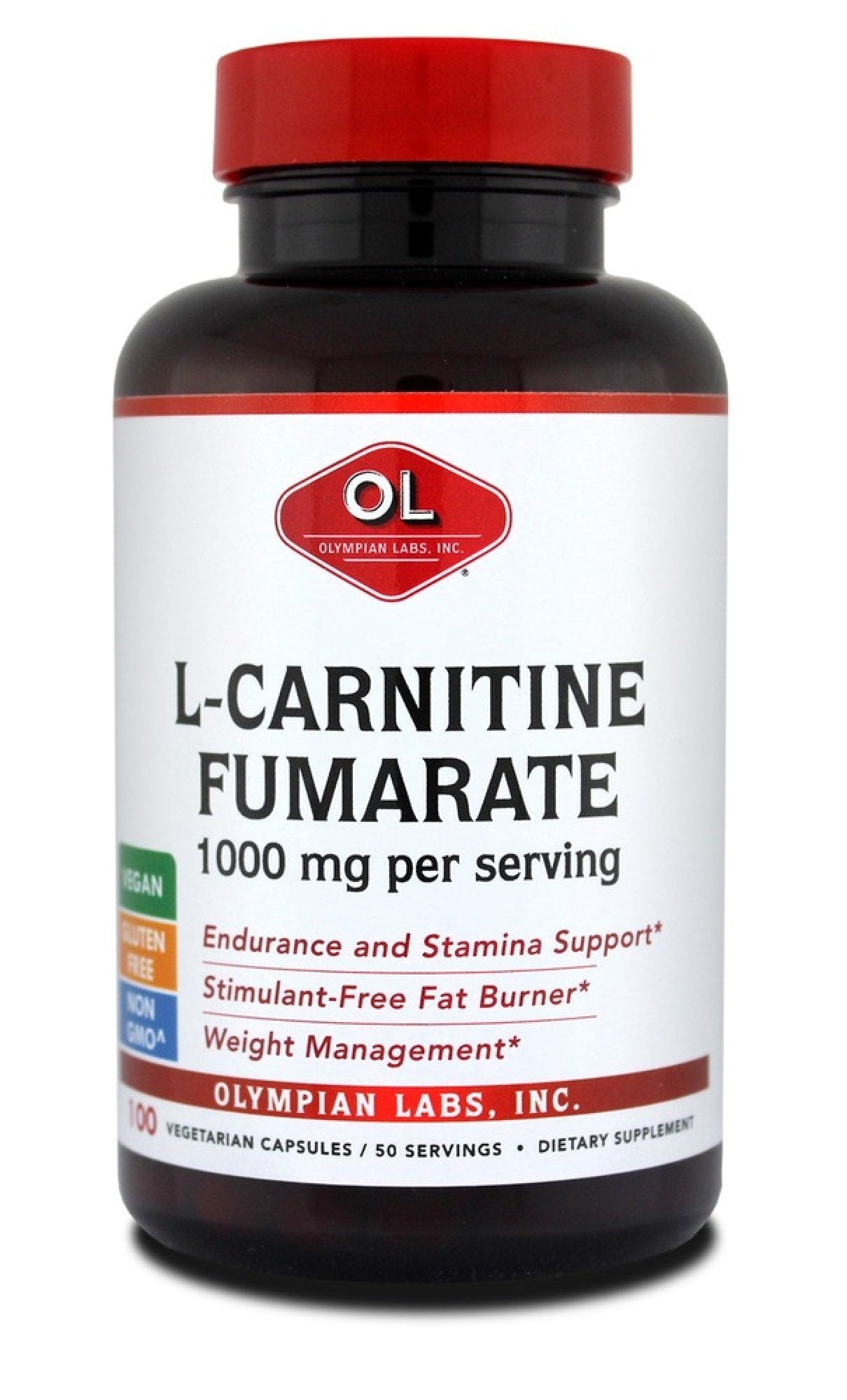 Olympian Labs L-Carnitine Fumarate 500mg 100 Capsule