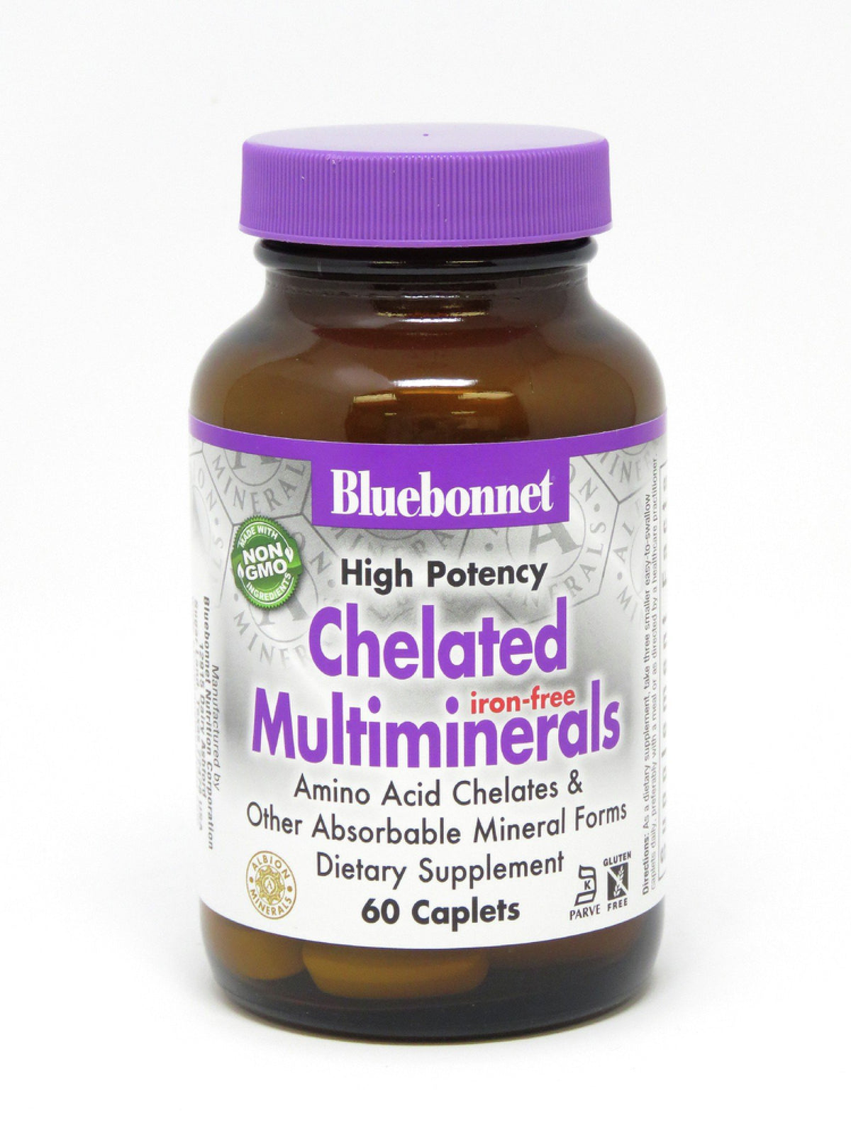 Bluebonnet Chelated MultiMinerals Iron Free 60 Caplet