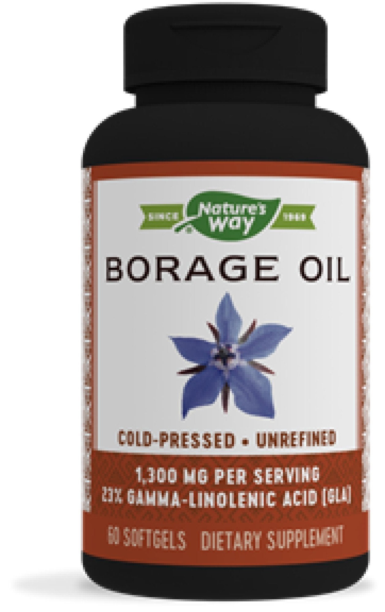 Nature's Way Borage Oil 1300 mg 60 Softgel