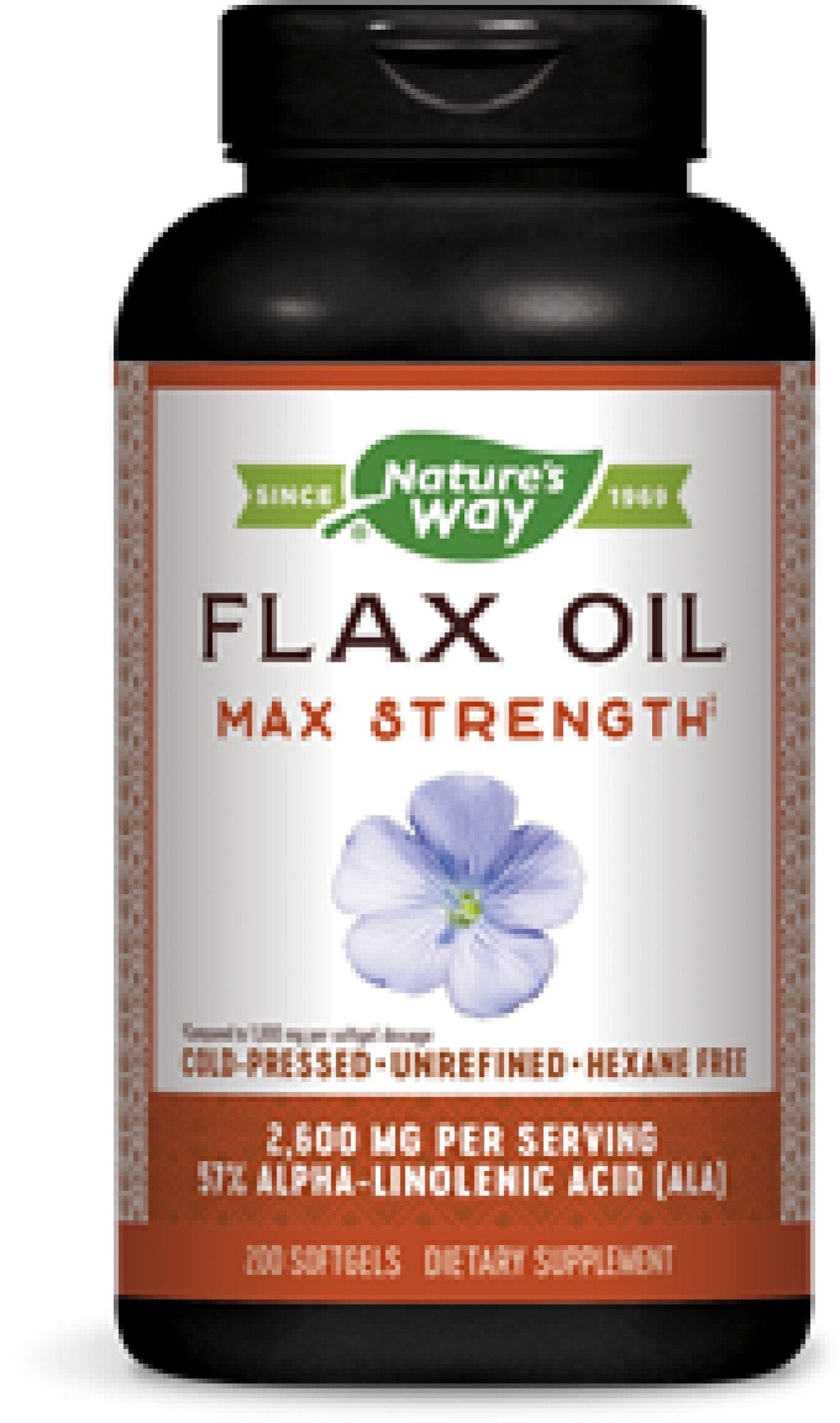 Natures Way Efa Gold Flax Oil, 1300mg, Softgels - 200 count