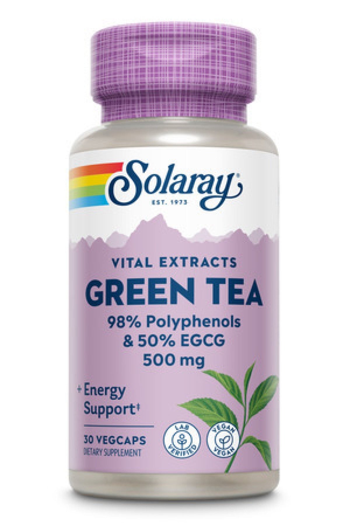 Solaray Green Tea Extract Double Strength 500mg 30 VegCap