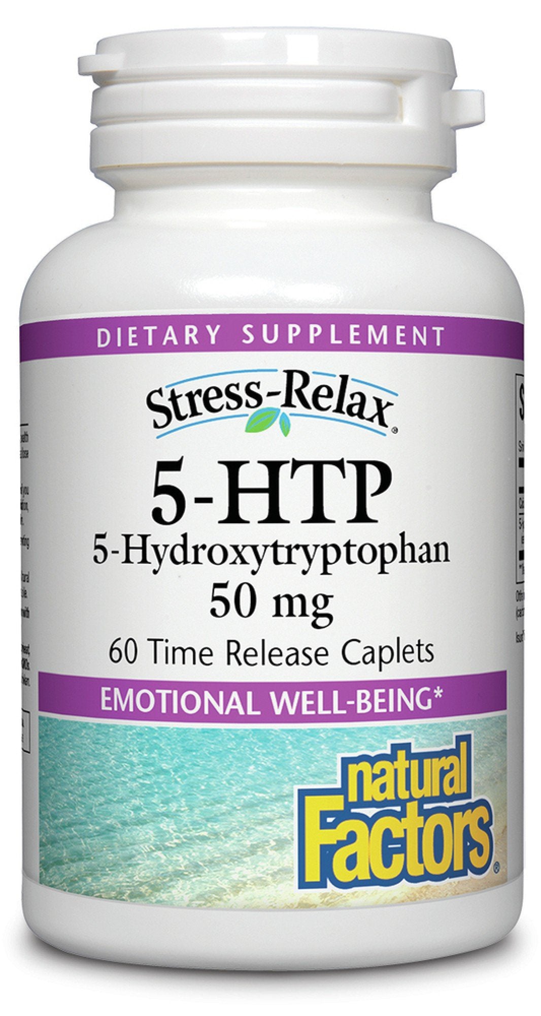 Natural Factors 5-HTP 50mg 60 Time-Release Caplets