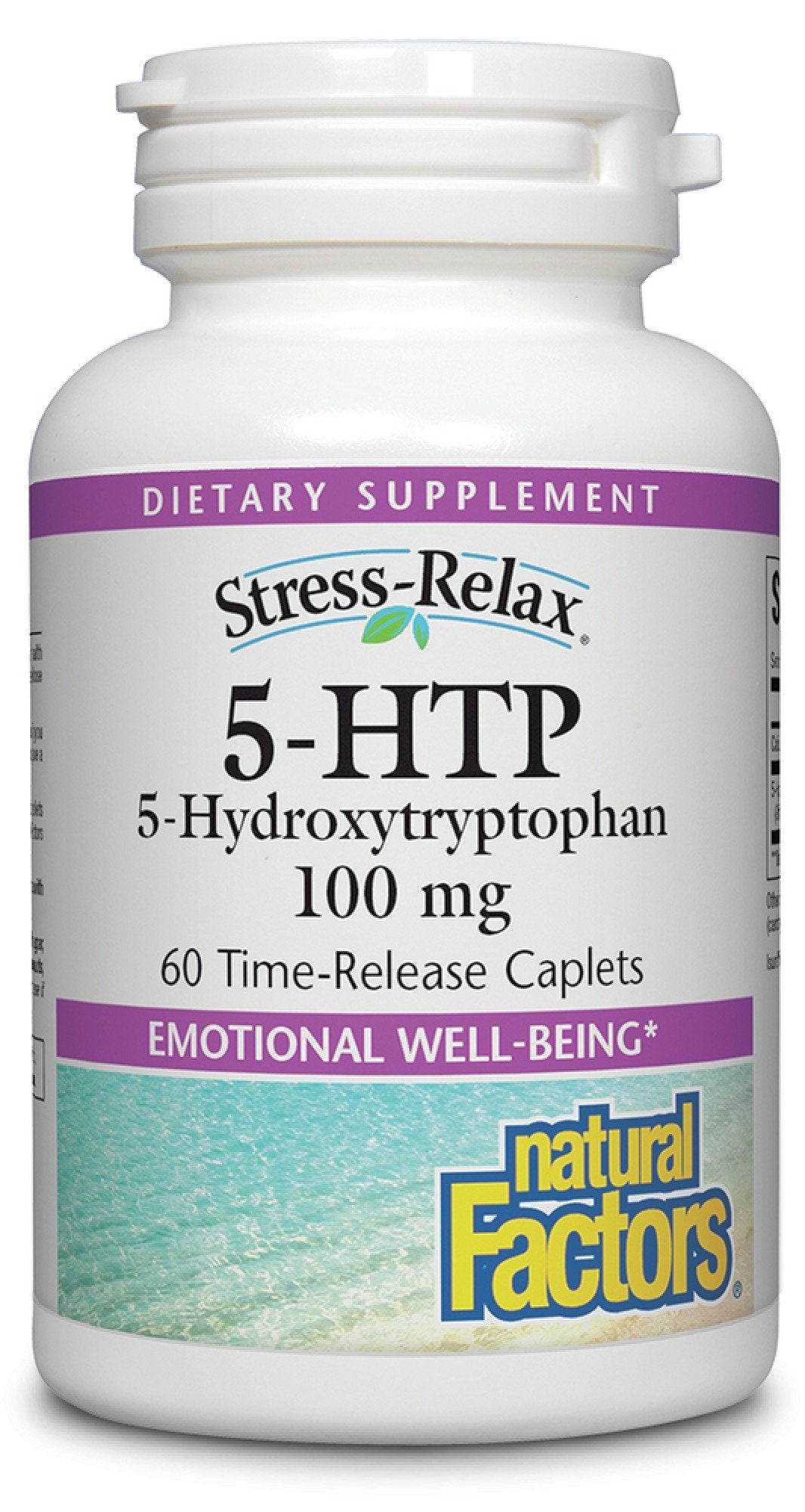 Natural Factors Stress-Relax 5 HTP 100mg 60 Time-Released Caplets