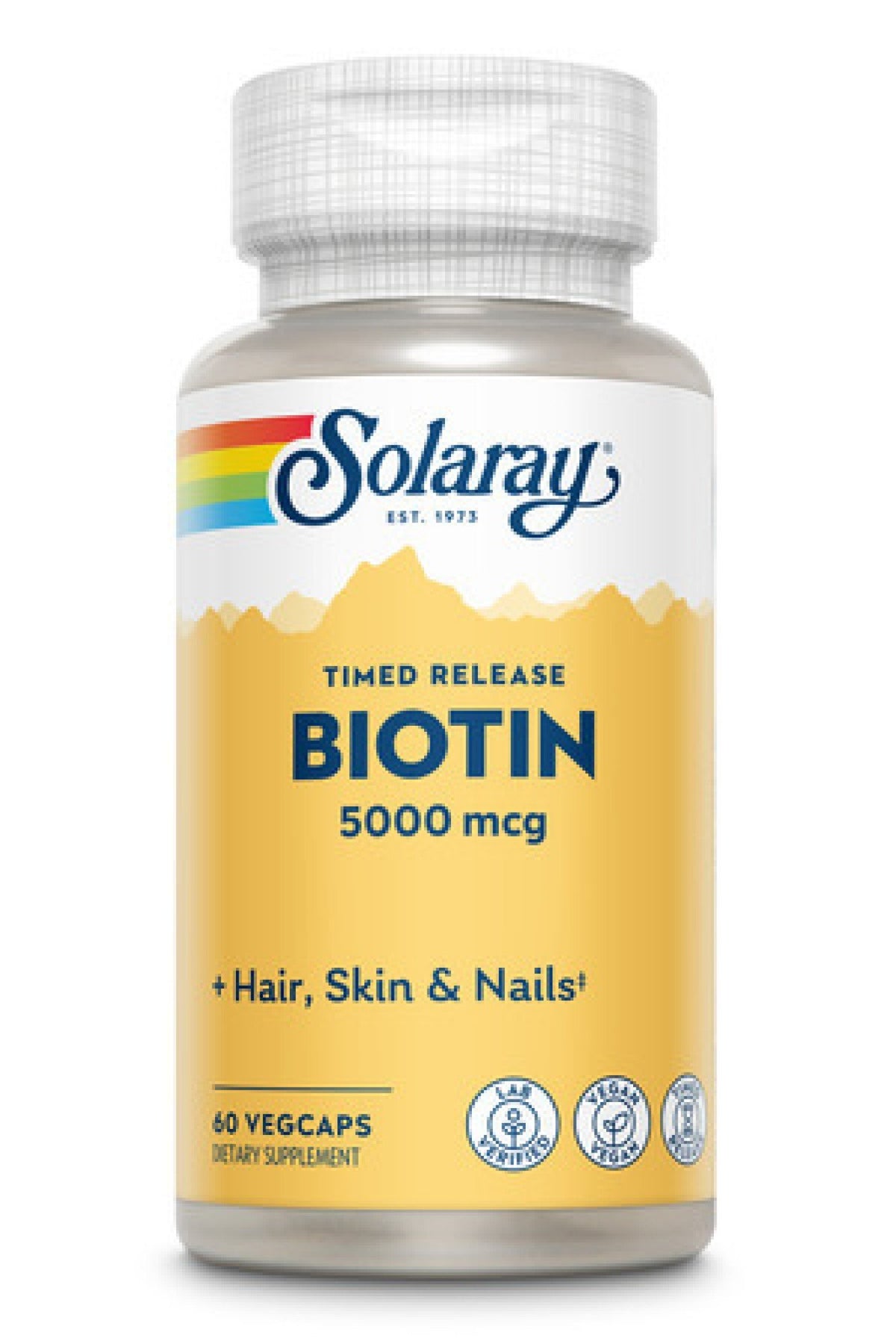 Solaray Two stage, Timed Release Biotin 5000mcg 60 VegCap