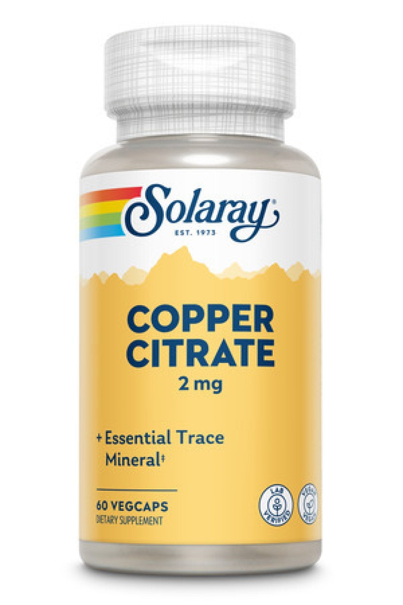 Solaray Copper Citrate 2 mg 60 Capsule