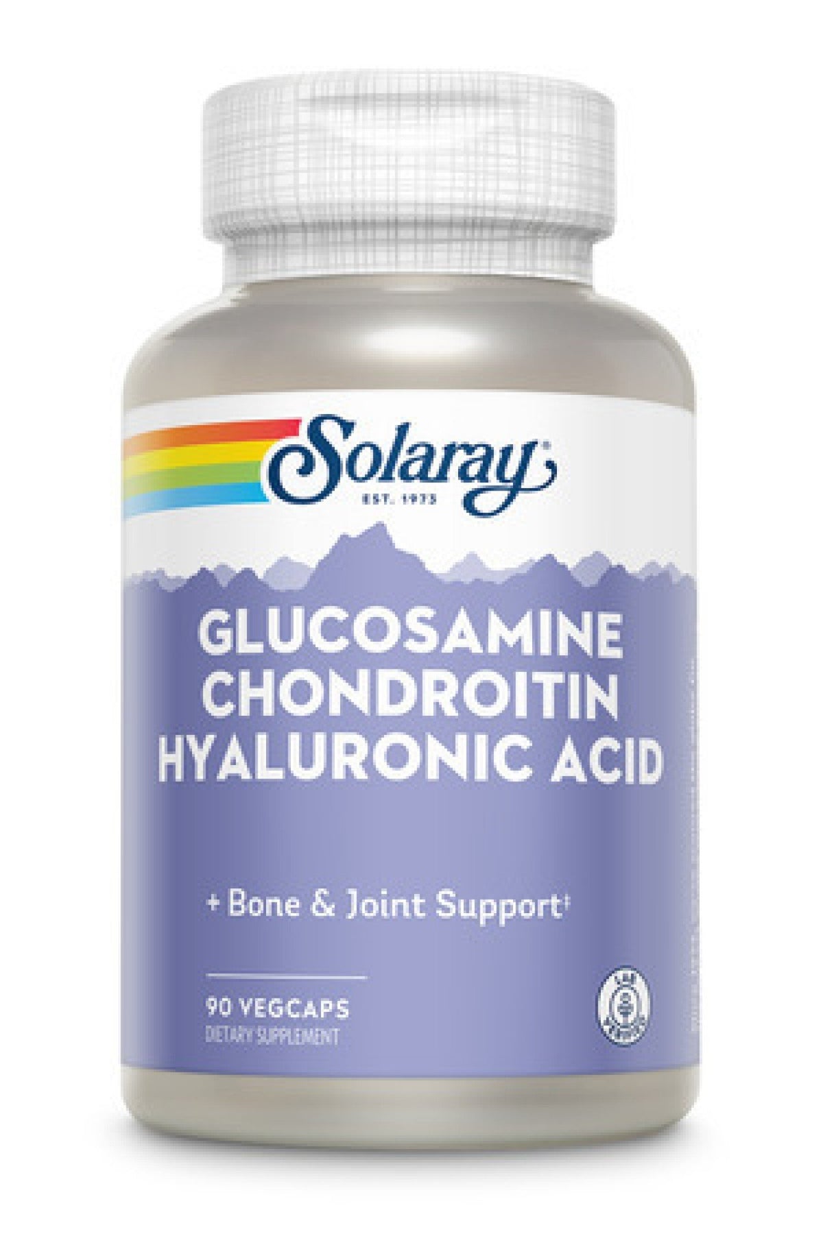 Solaray Glucosamine Chondroitin and Hyaluronic Acid 90 Capsule