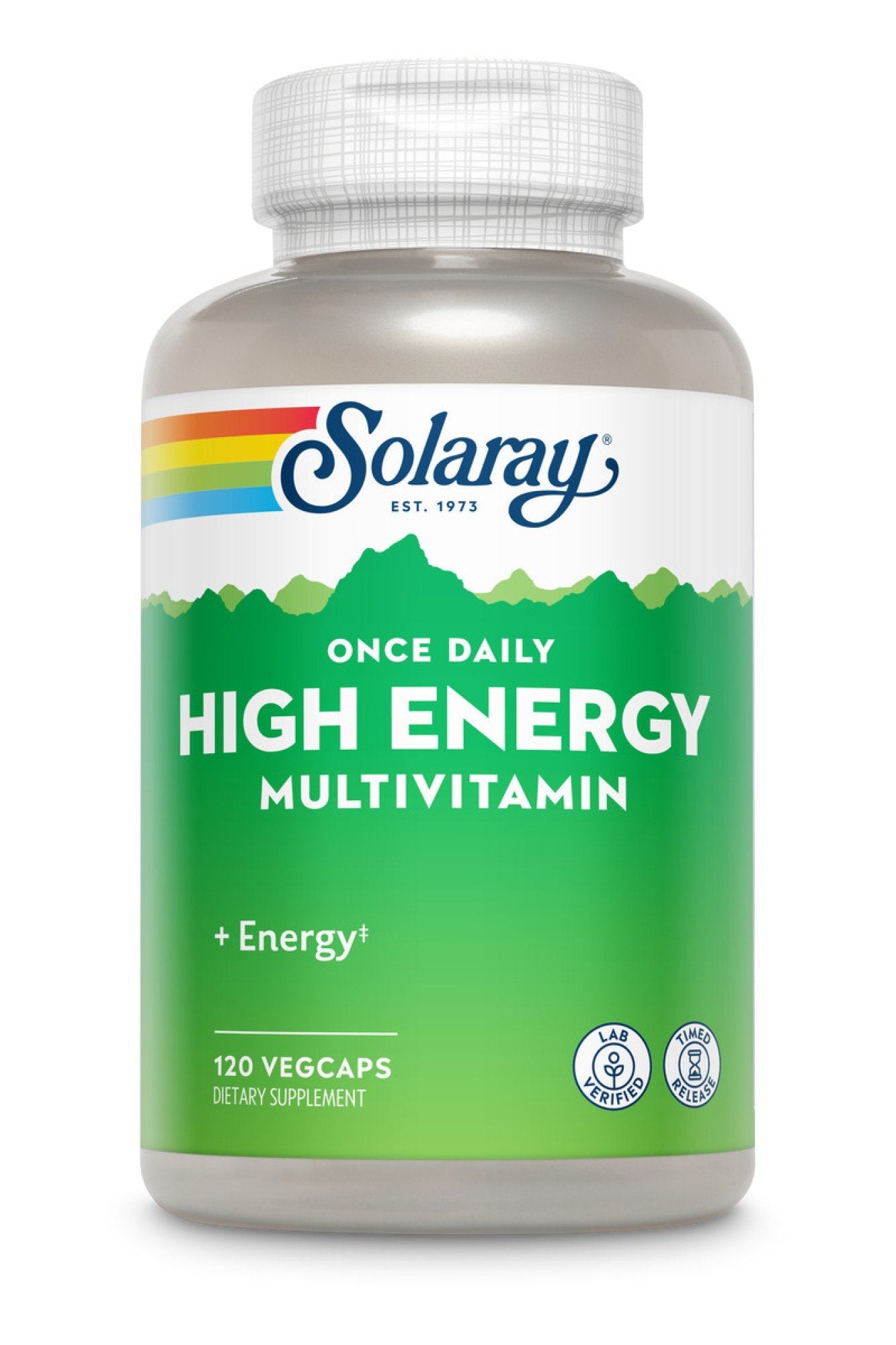 Solaray Two-Stage, Timed-Release Once Daily High Energy 120 VegCaps