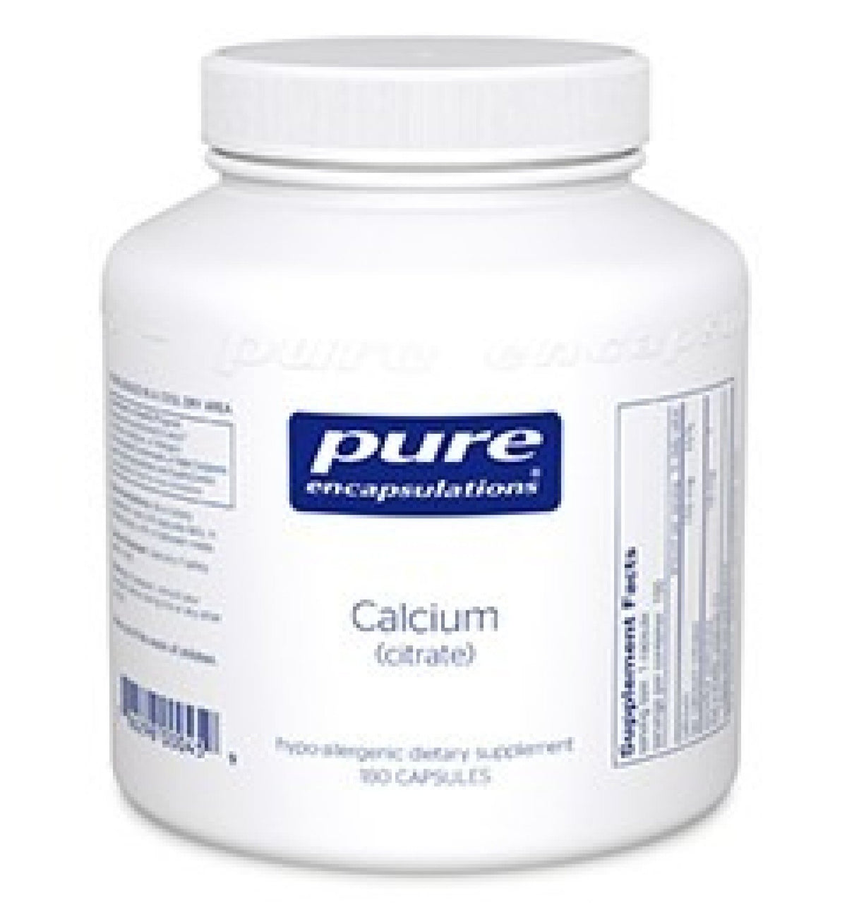 Pure Encapsulations Calcium (Citrate) 180 Vegcap