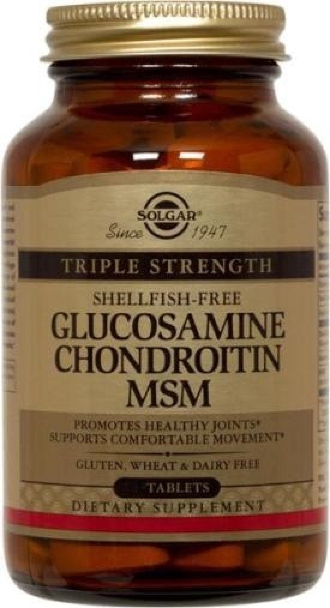 Solgar Triple Strength Glucosamine Chondroitin MSM (Shellfish-Free) 120 Tablet