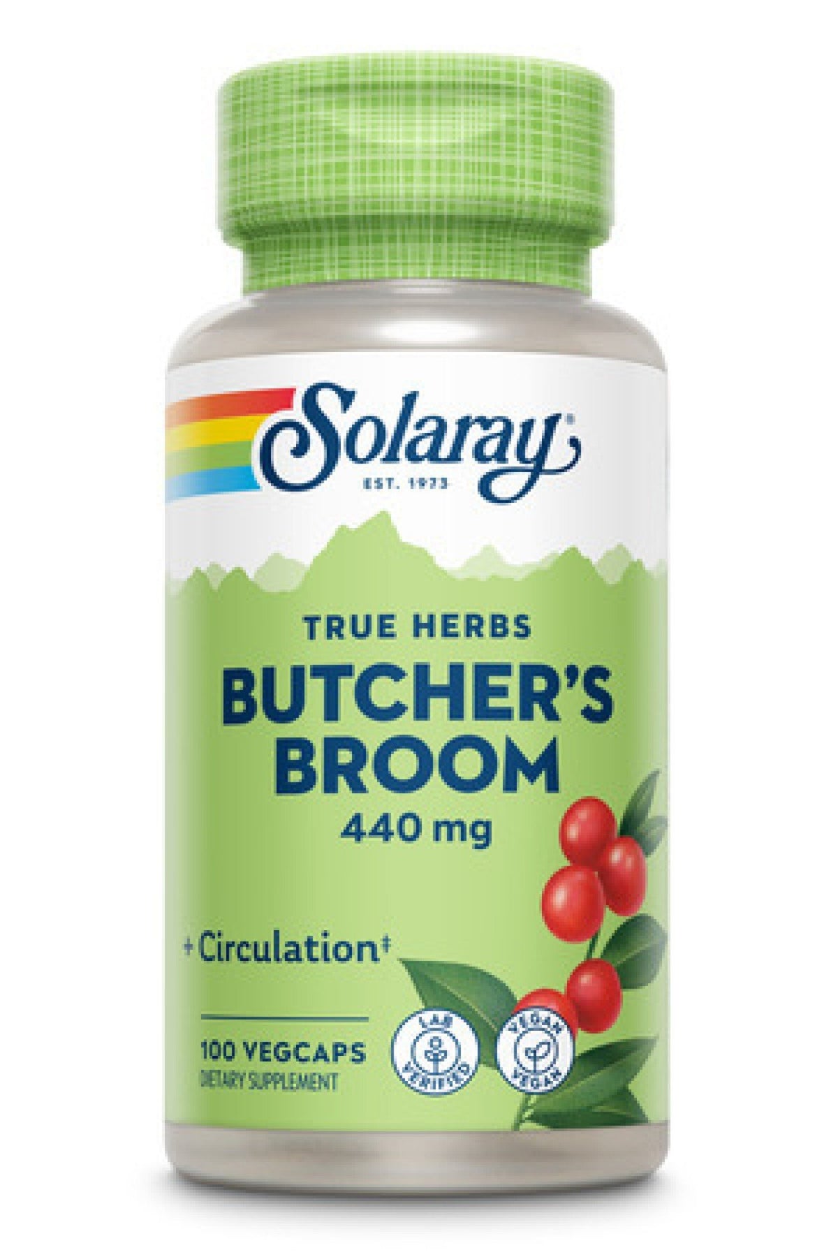 Solaray Butcher&#39;s Broom 440mg 100 VegCaps